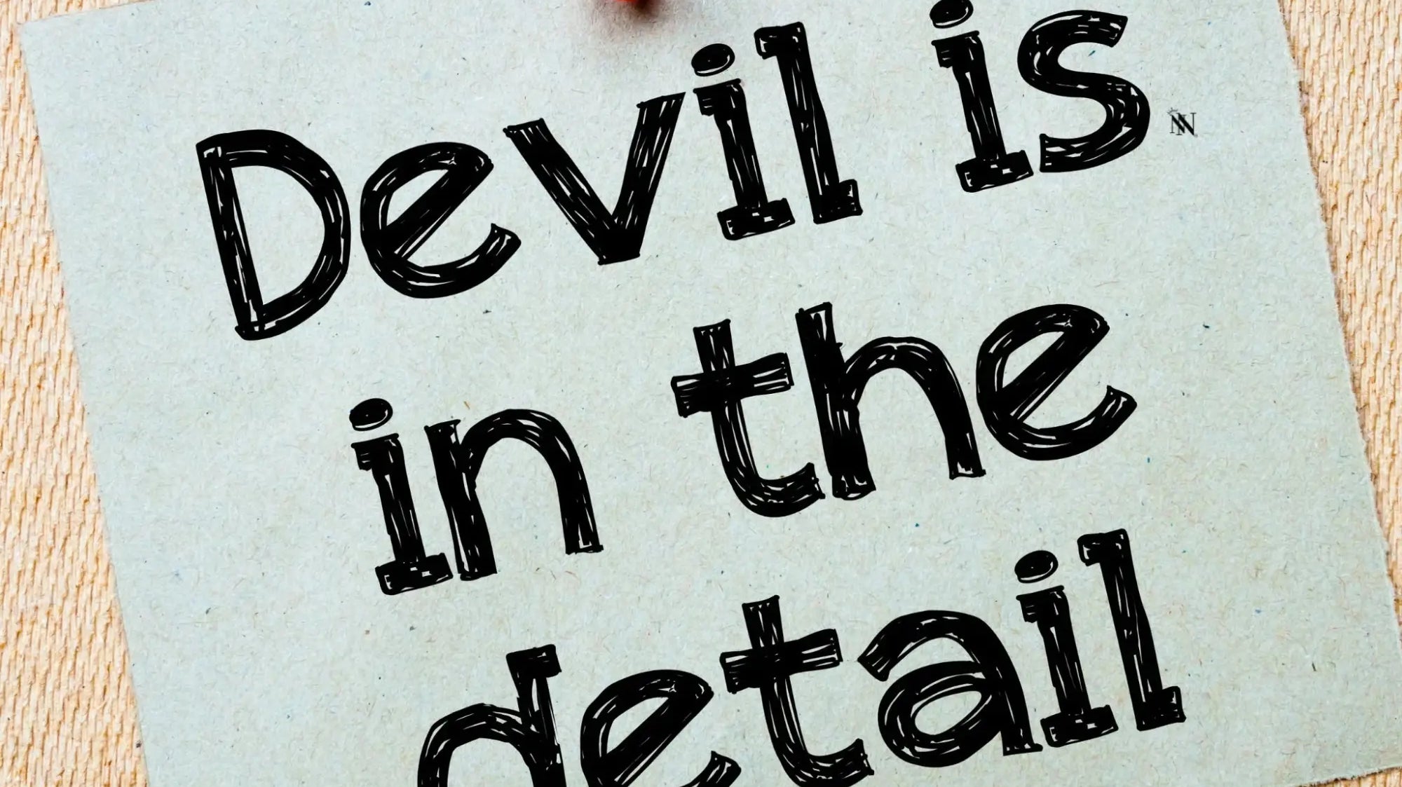 The Devil Is in the Details
