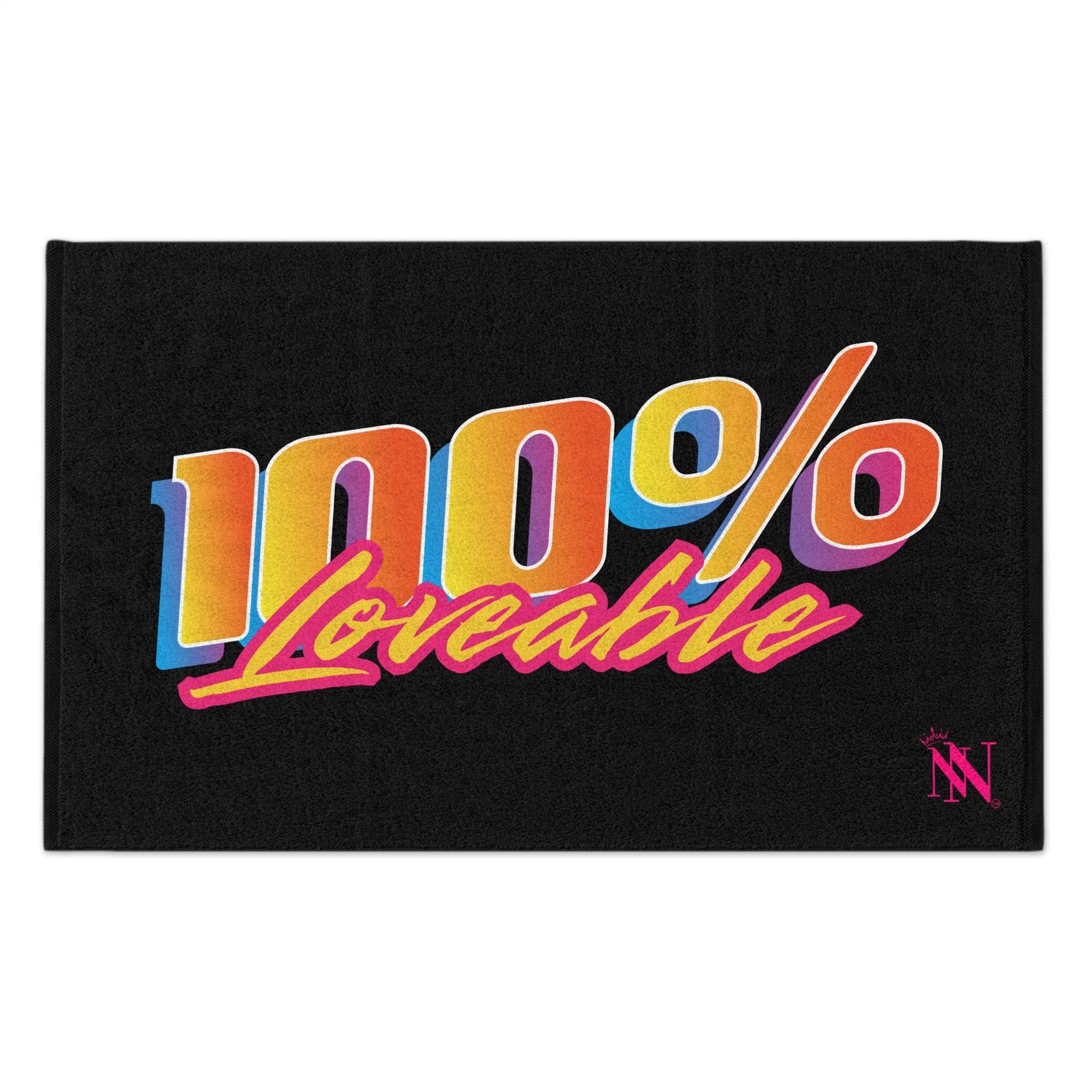 100% Loveable Black Mix & Match Soft Sex Towels | Flirty Lovers’ Gifts