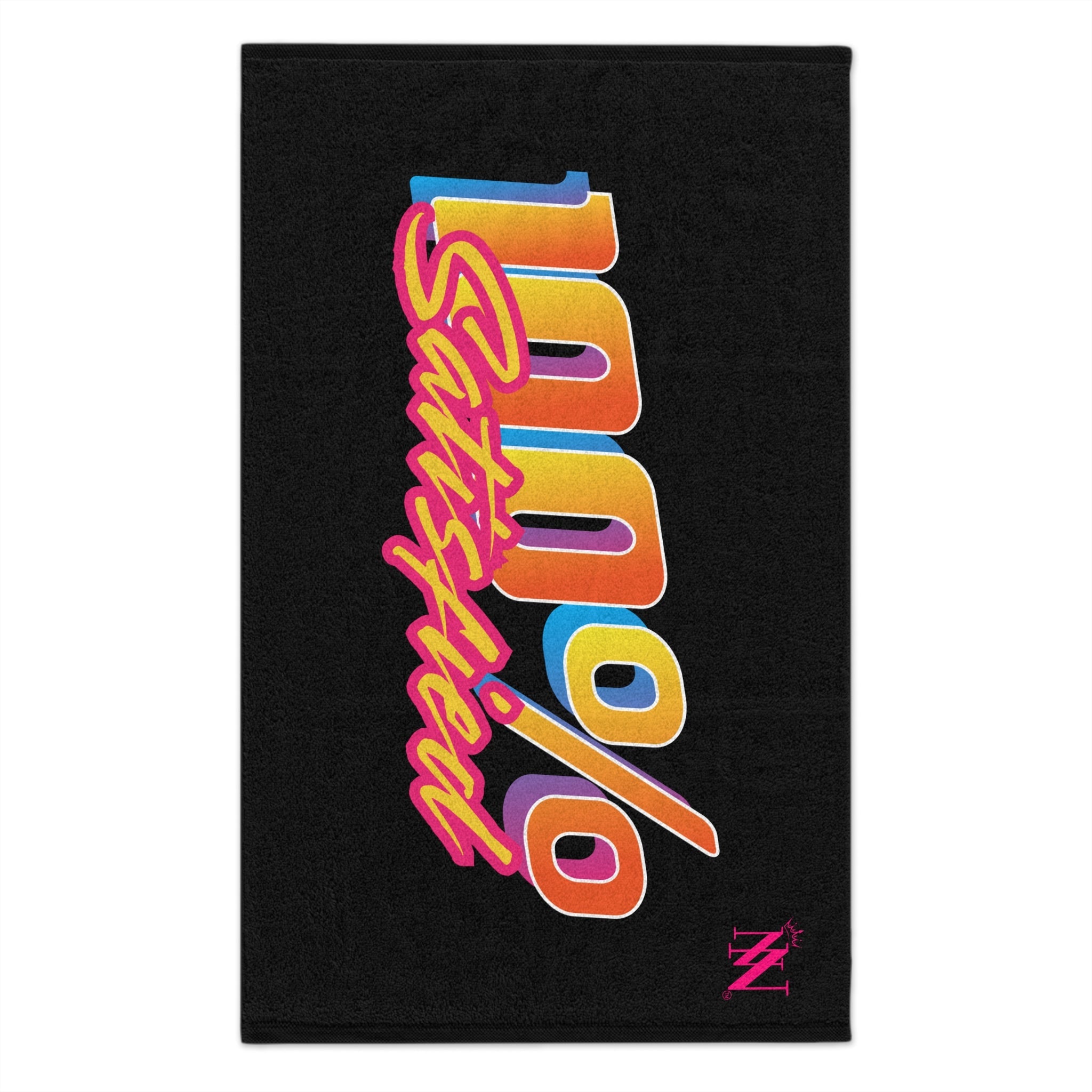 100% Satisfied Black | Mix & Match Soft Fun-Flirty Lovers’ Towels