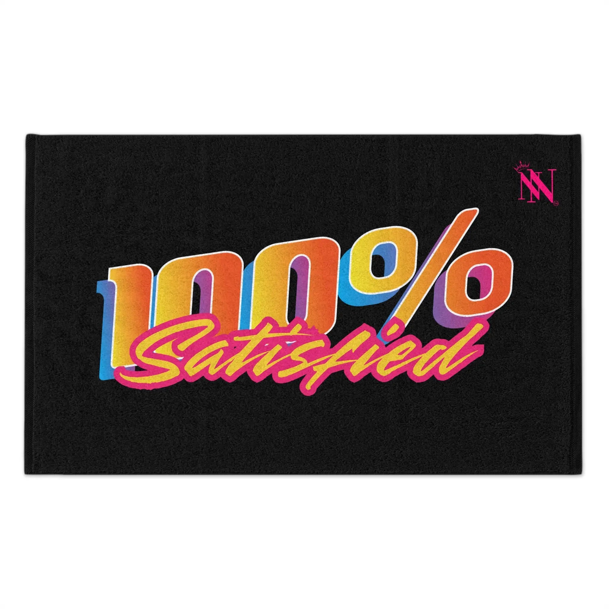 100% Satisfied Black | Mix & Match Soft Fun-Flirty Lovers’ Towels