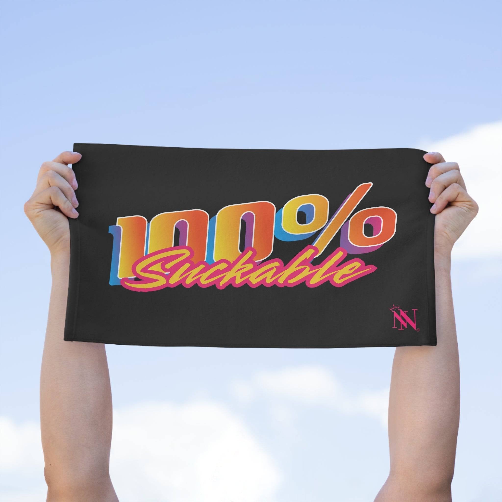 100% Suckable Black Mix & Match Soft Sex Towels | Flirty Lovers’ Gifts