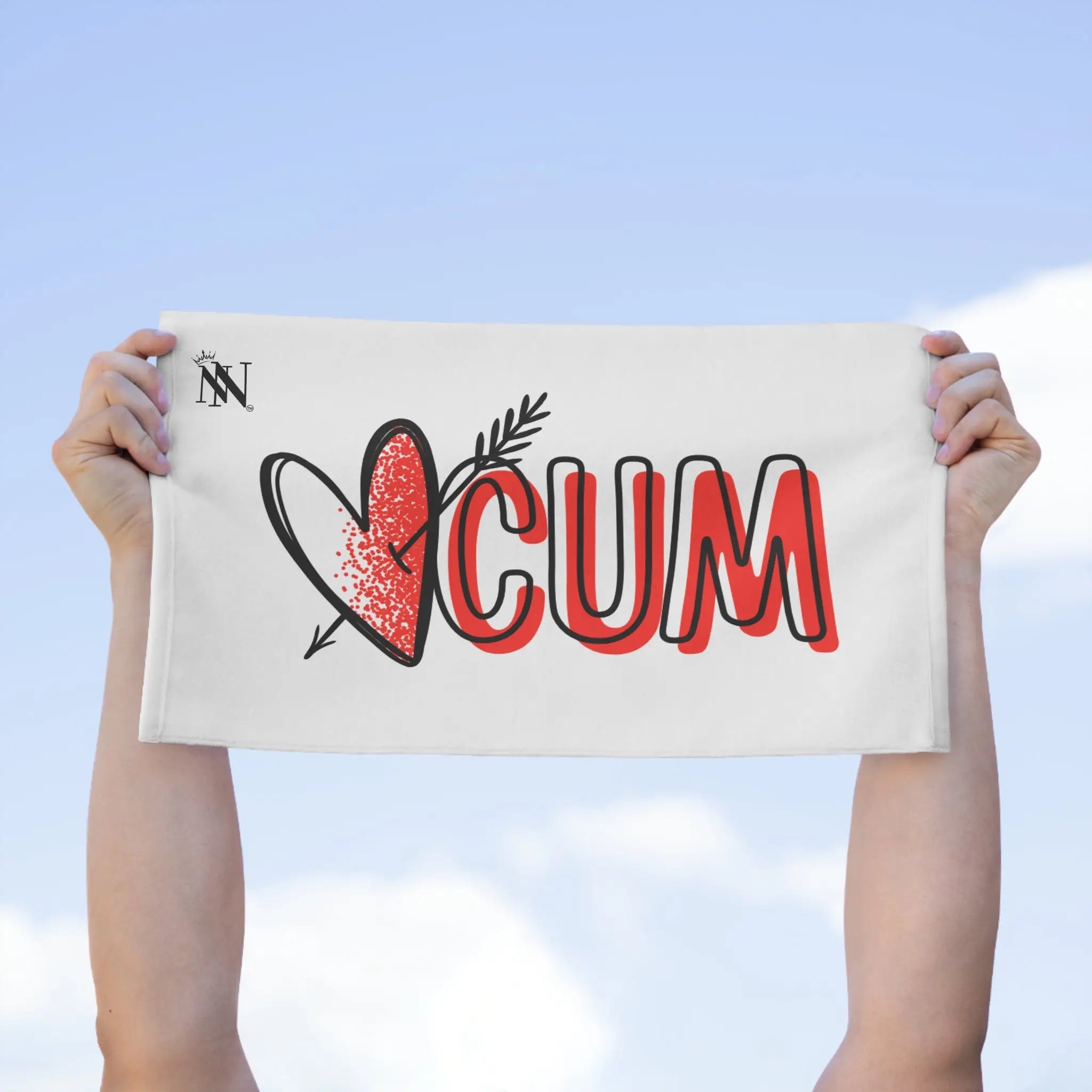 Heart Arrow Cum Sex Towel