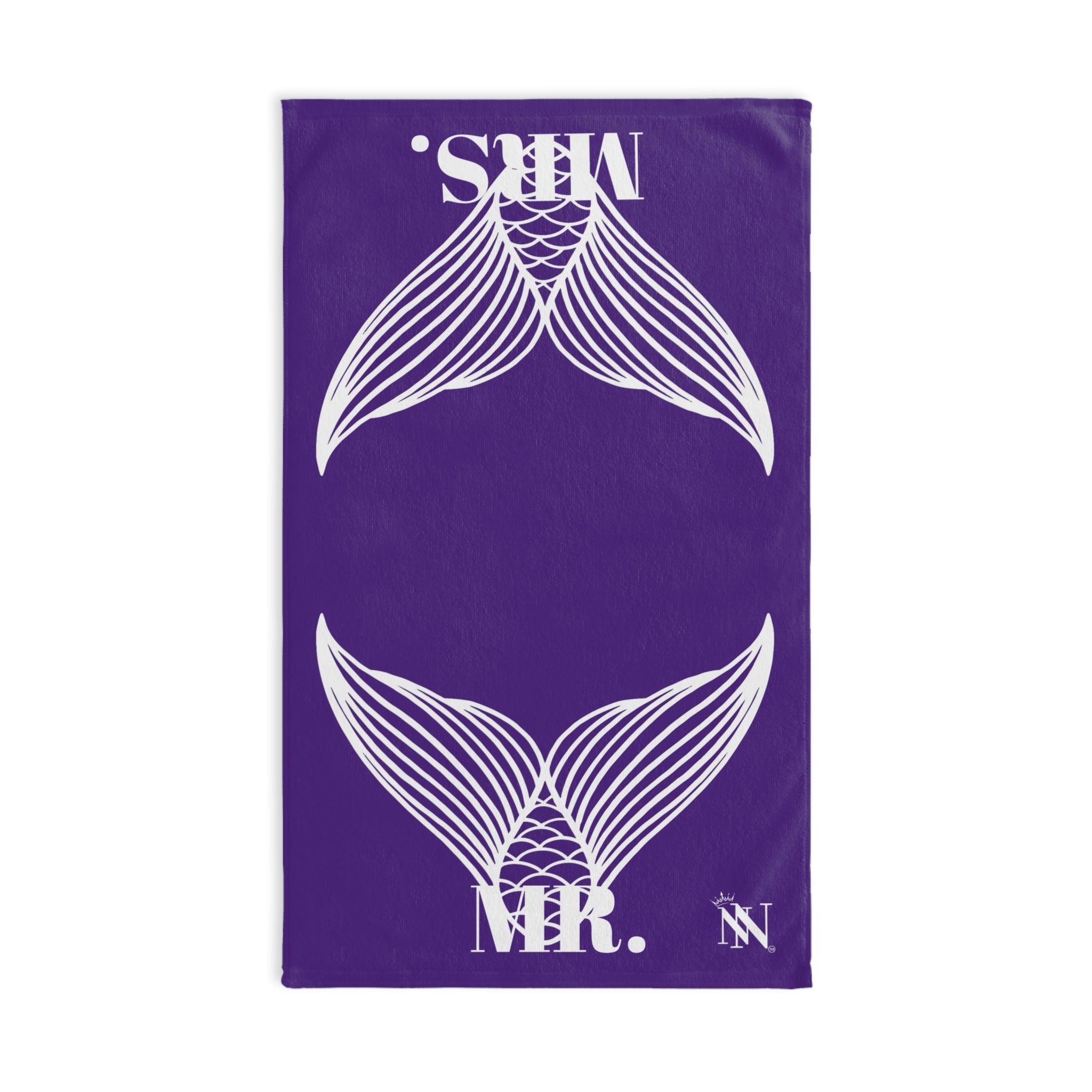 Mr. Mrs. Mermaid Shareable Sides Purple Cum Towel