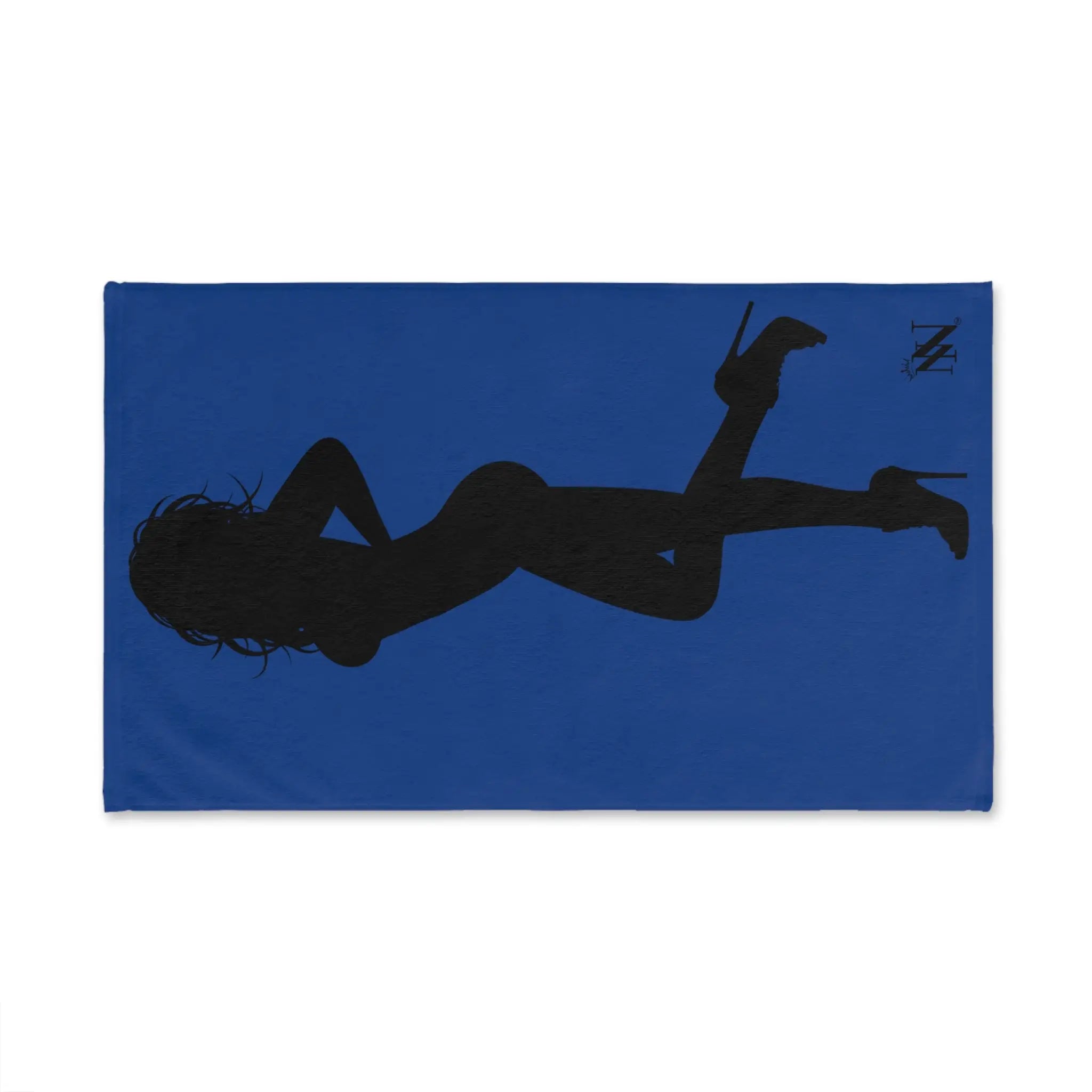 Sexy Lady Standing Silhouette Blue | Nectar Napkins Classic Fun-Flirty Loversâ Colored Towels