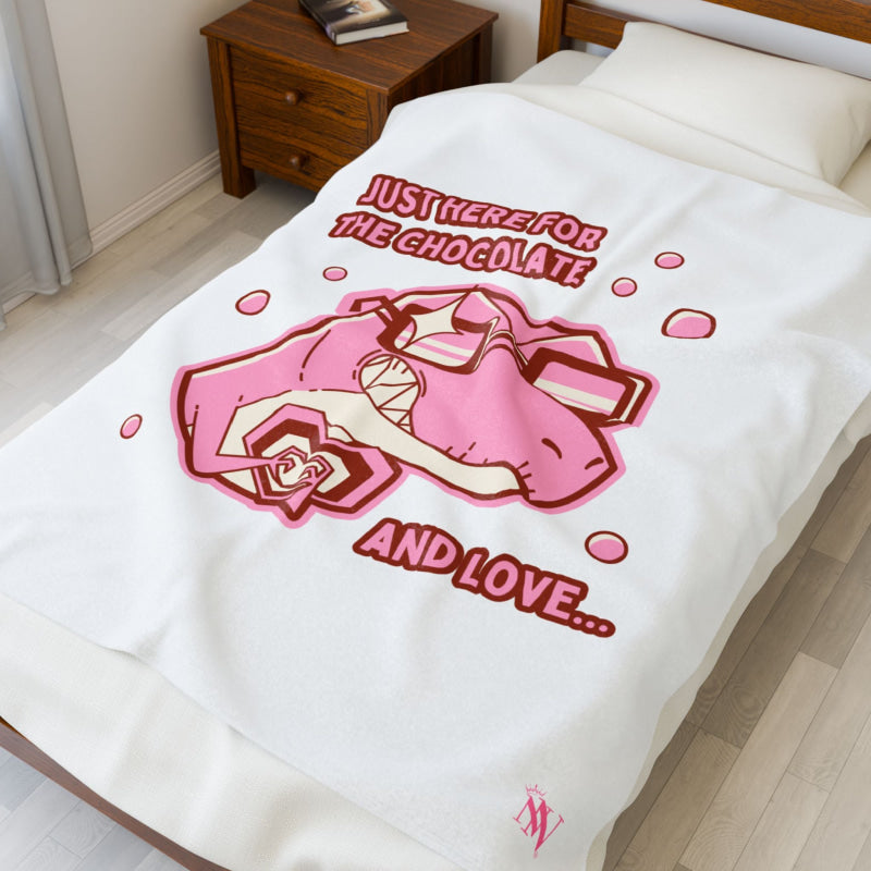 Just Here for the Chocolate | Mix & Match Soft Fun-Flirty Lovers’ Blankets