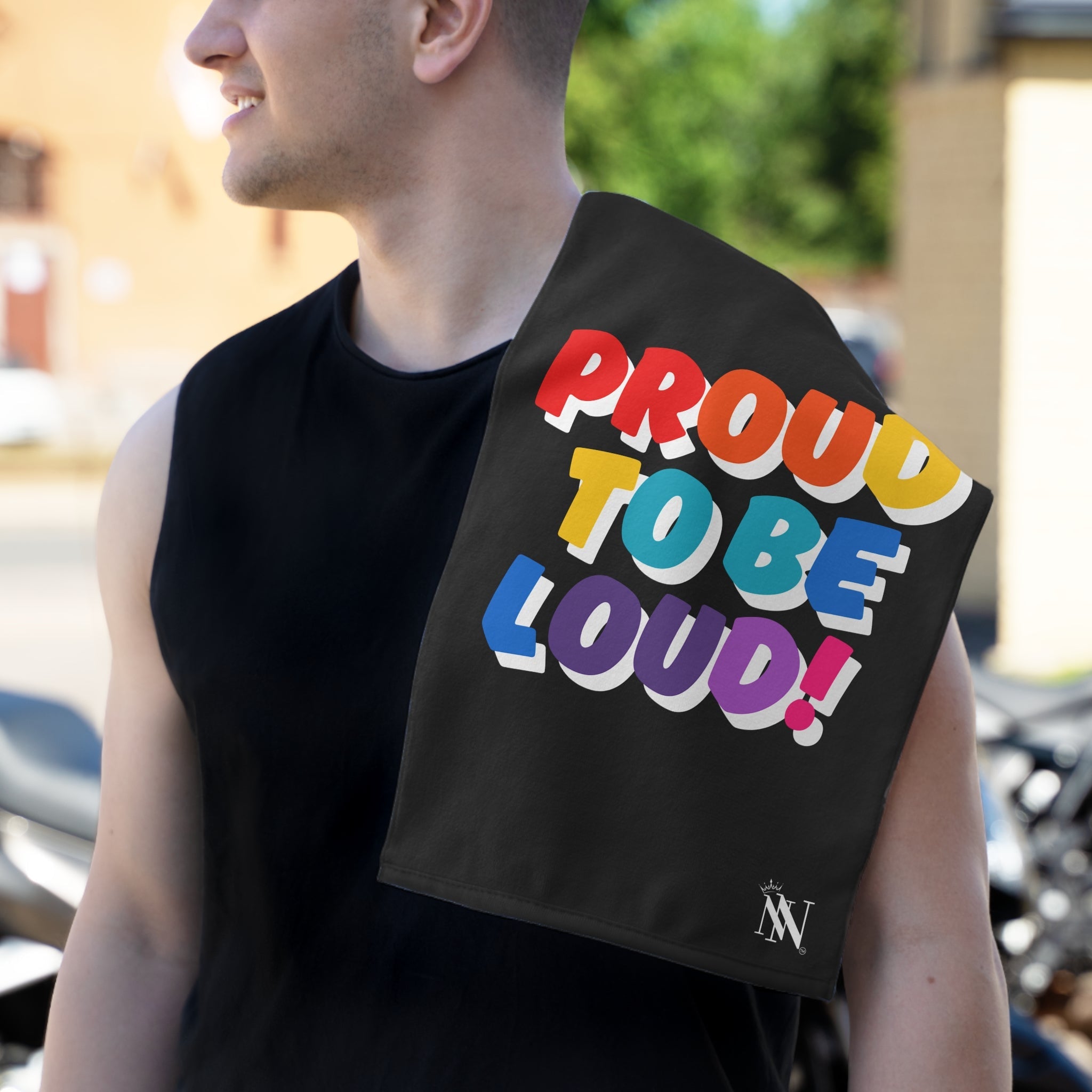 Proud to be Loud! Rainbow Sex Towel