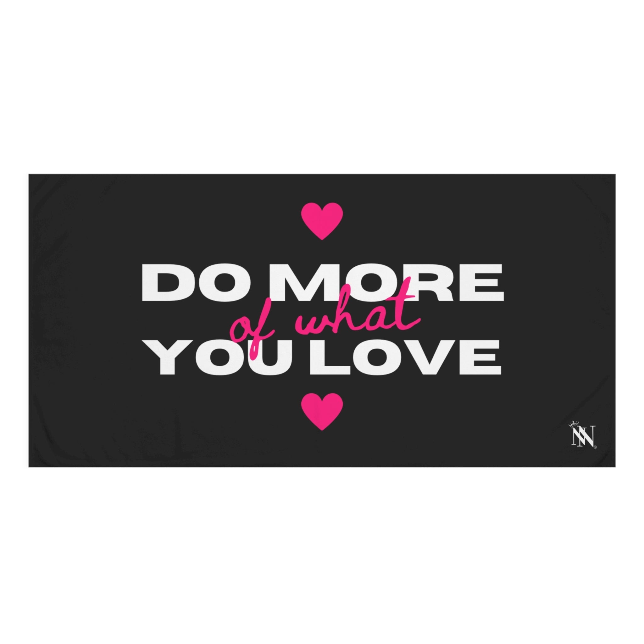 Do More of What You Love Hearts Extra Large Towel for Sex