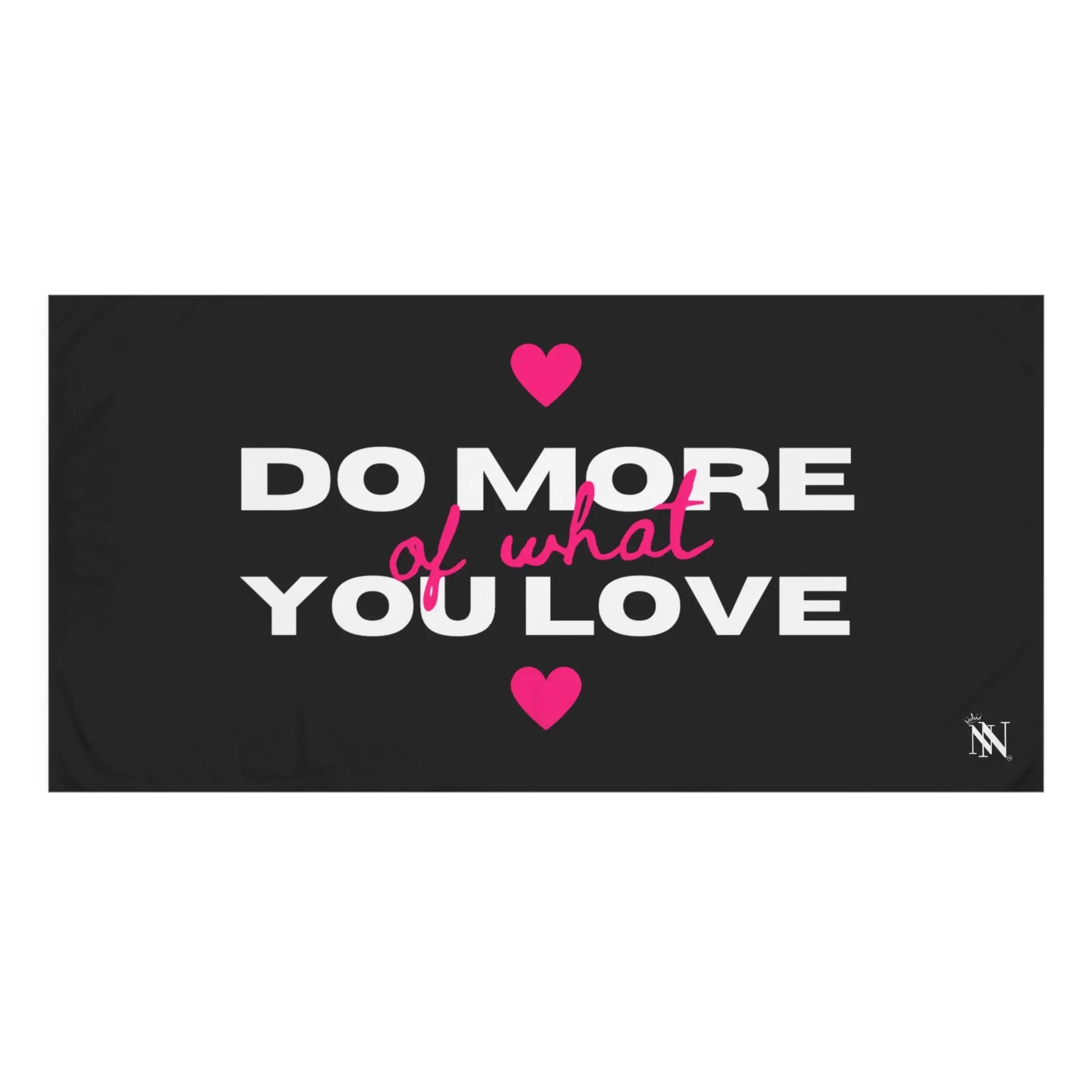 Do More of What You Love Hearts Extra Large Towel for Sex