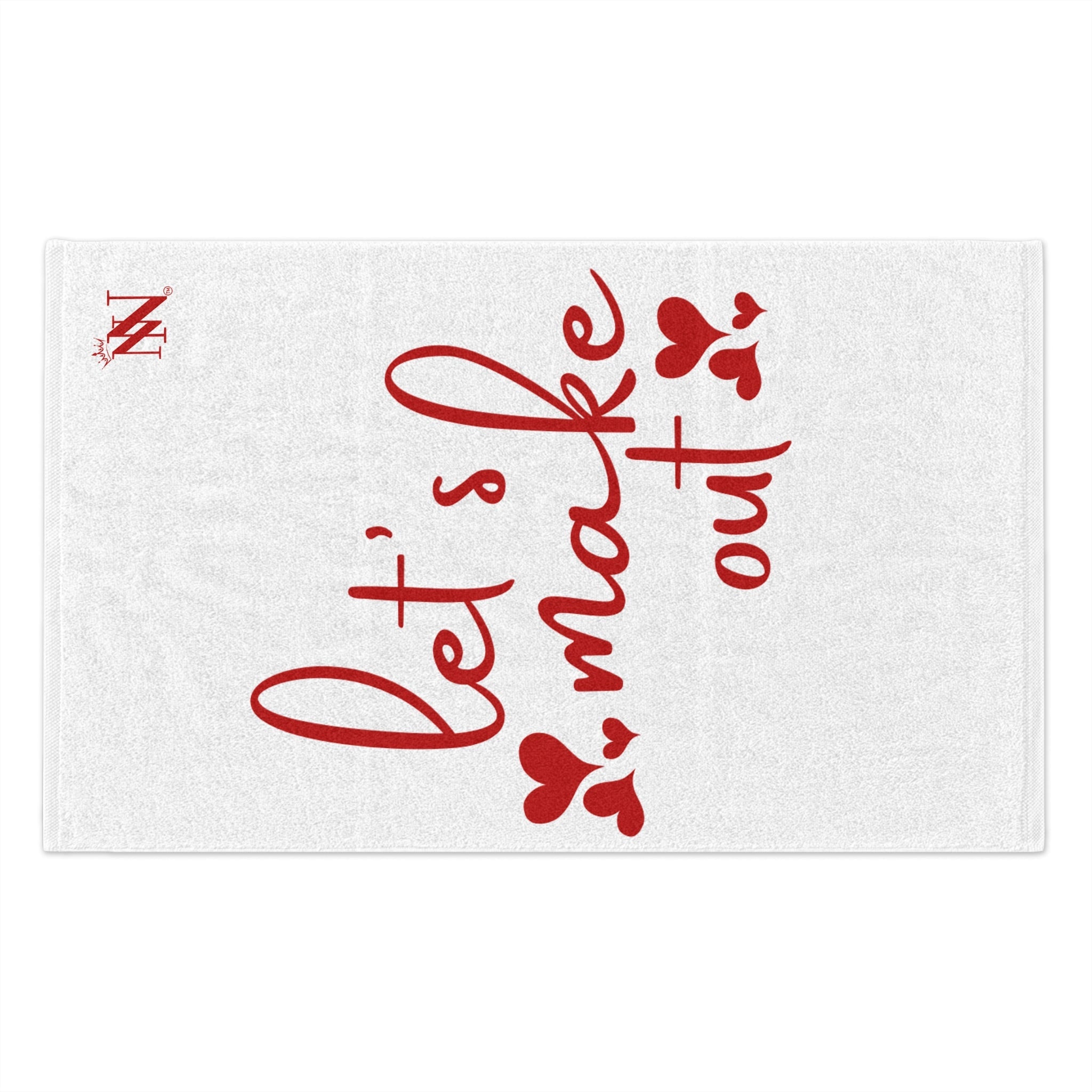Let’s Make Out Hearts Sex Towel