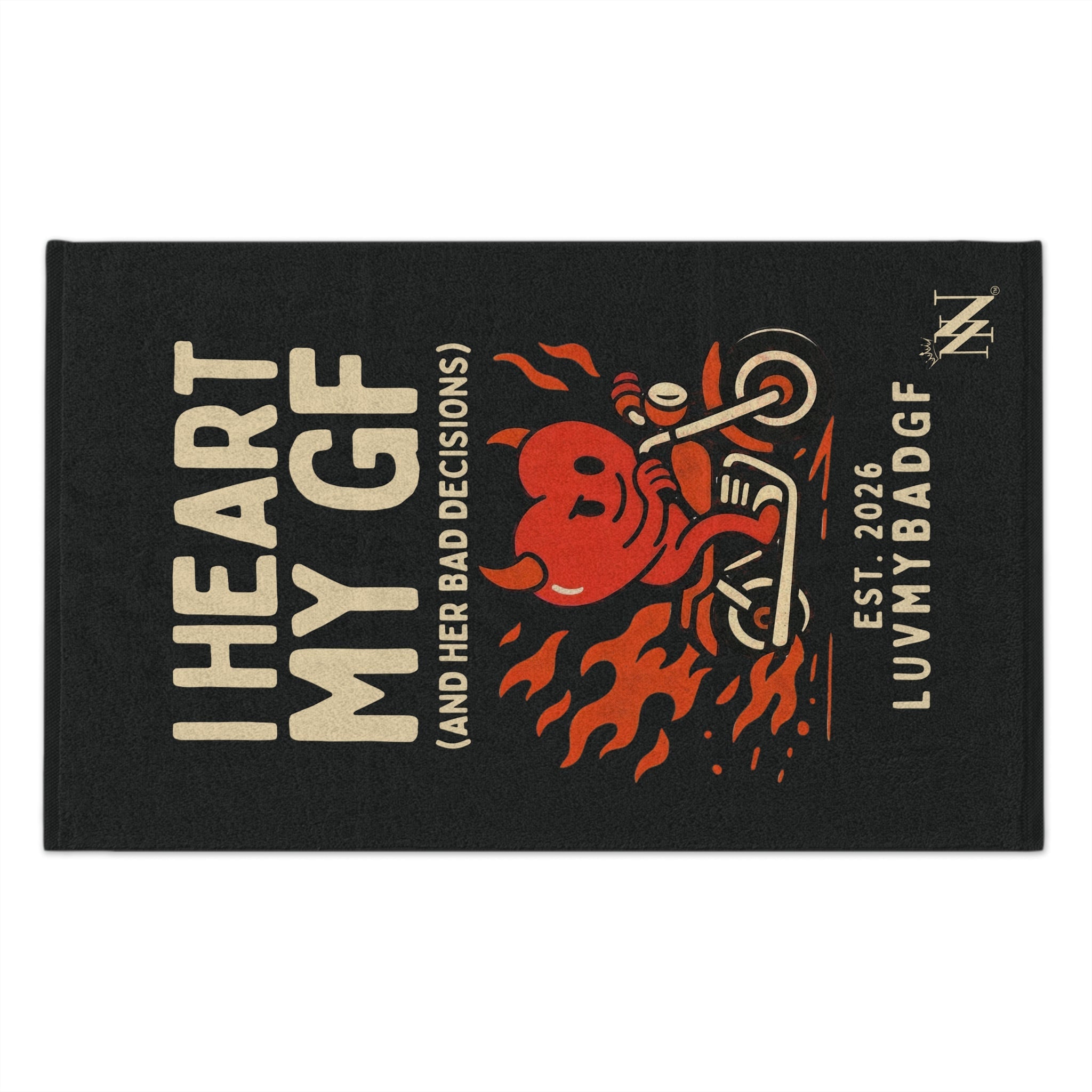 I Heart My GF | Mix & Match Soft Fun-Flirty Lovers’ Towels