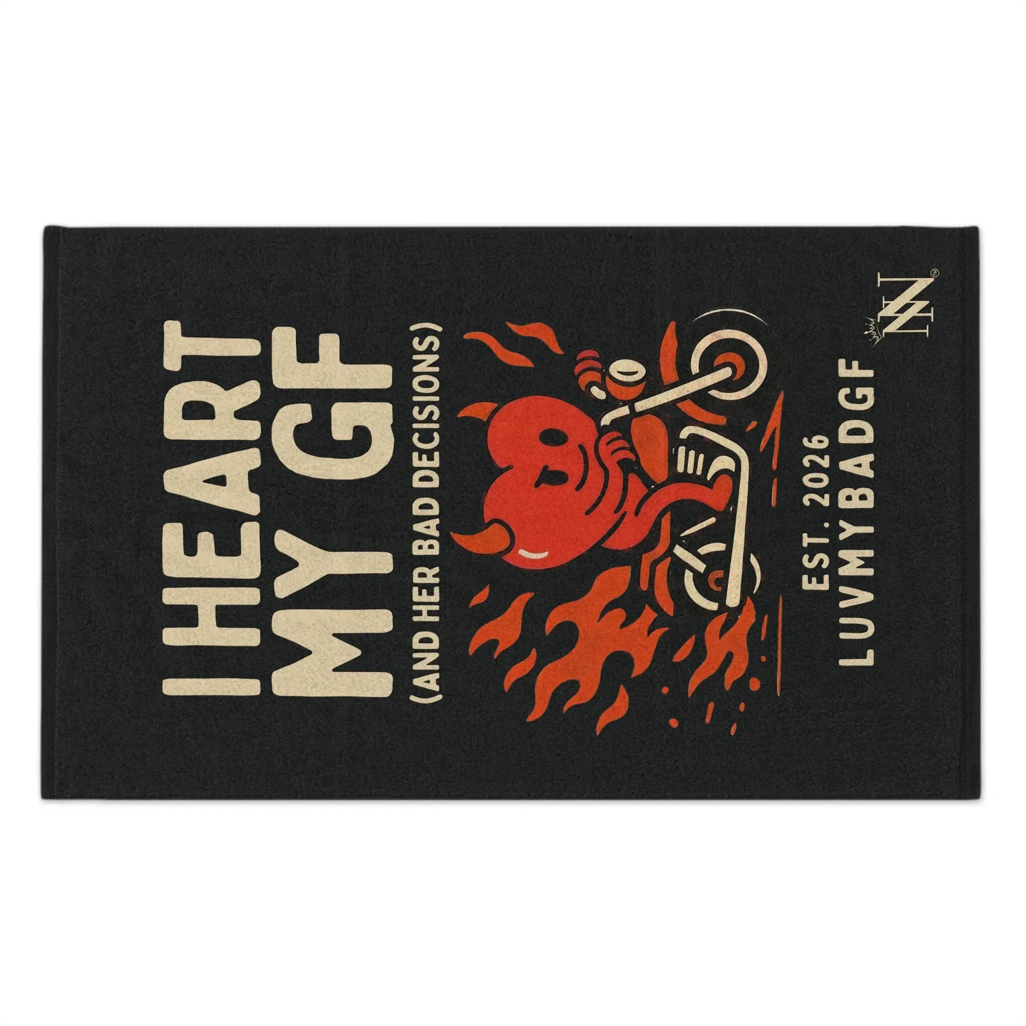 I Heart My GF | Mix & Match Soft Fun-Flirty Lovers’ Towels