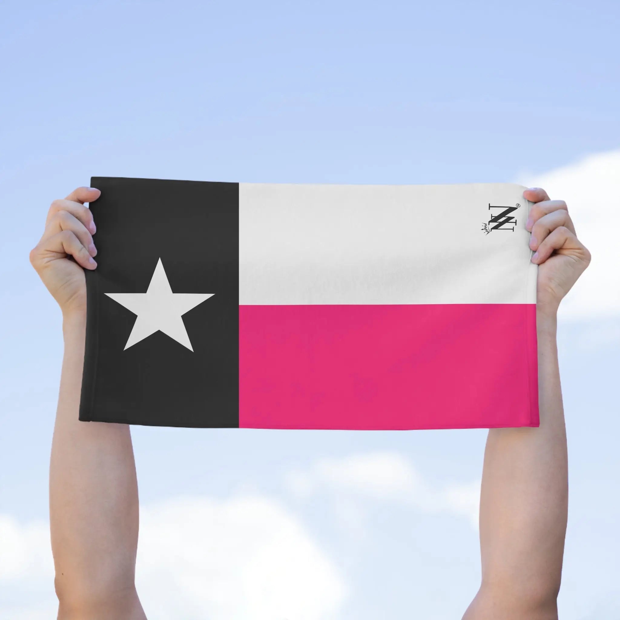 Signature Pink & Black Texas Flag Microfiber Towel