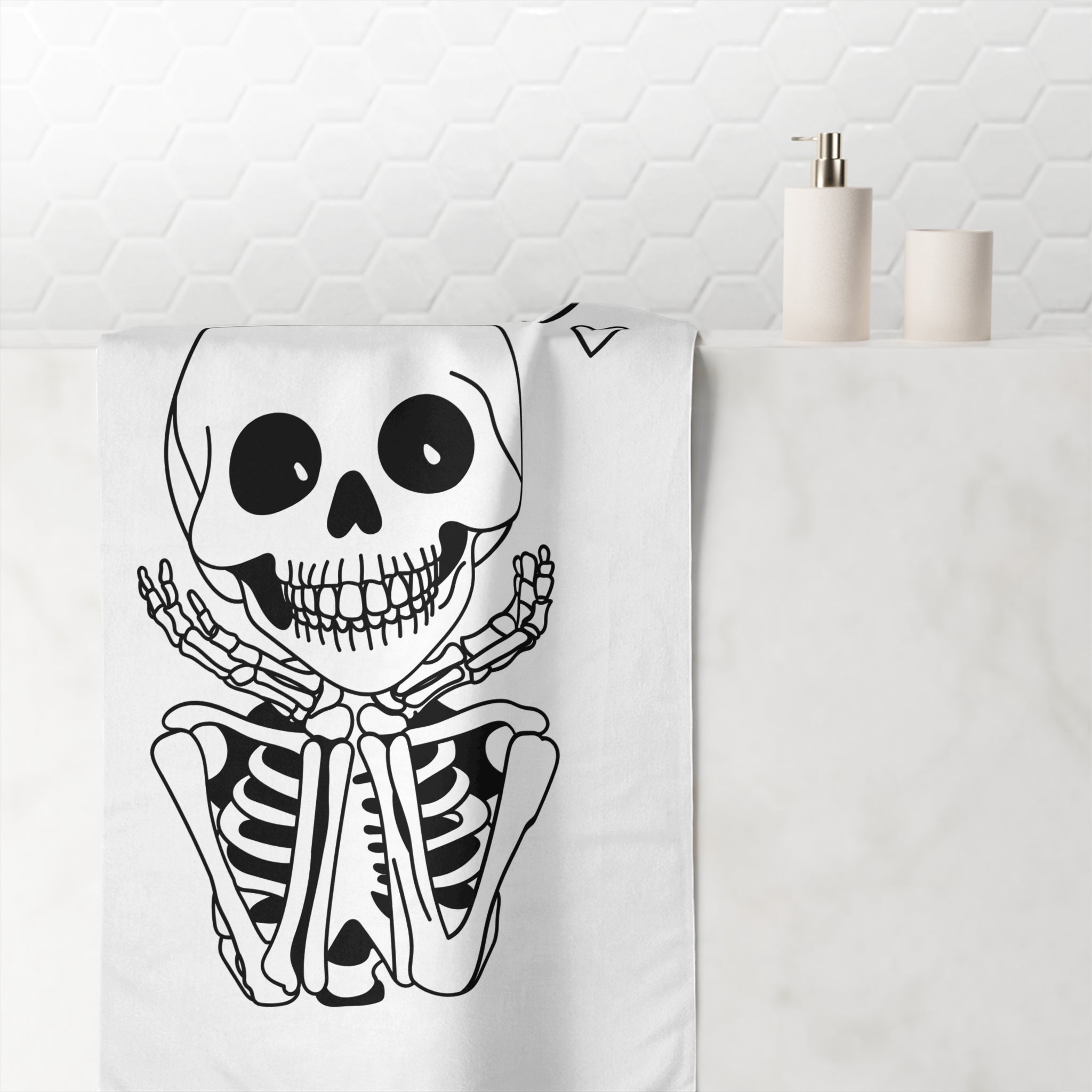 So In Love Skeleton | Mix & Match XL Fun-Flirty Lovers’ Towels
