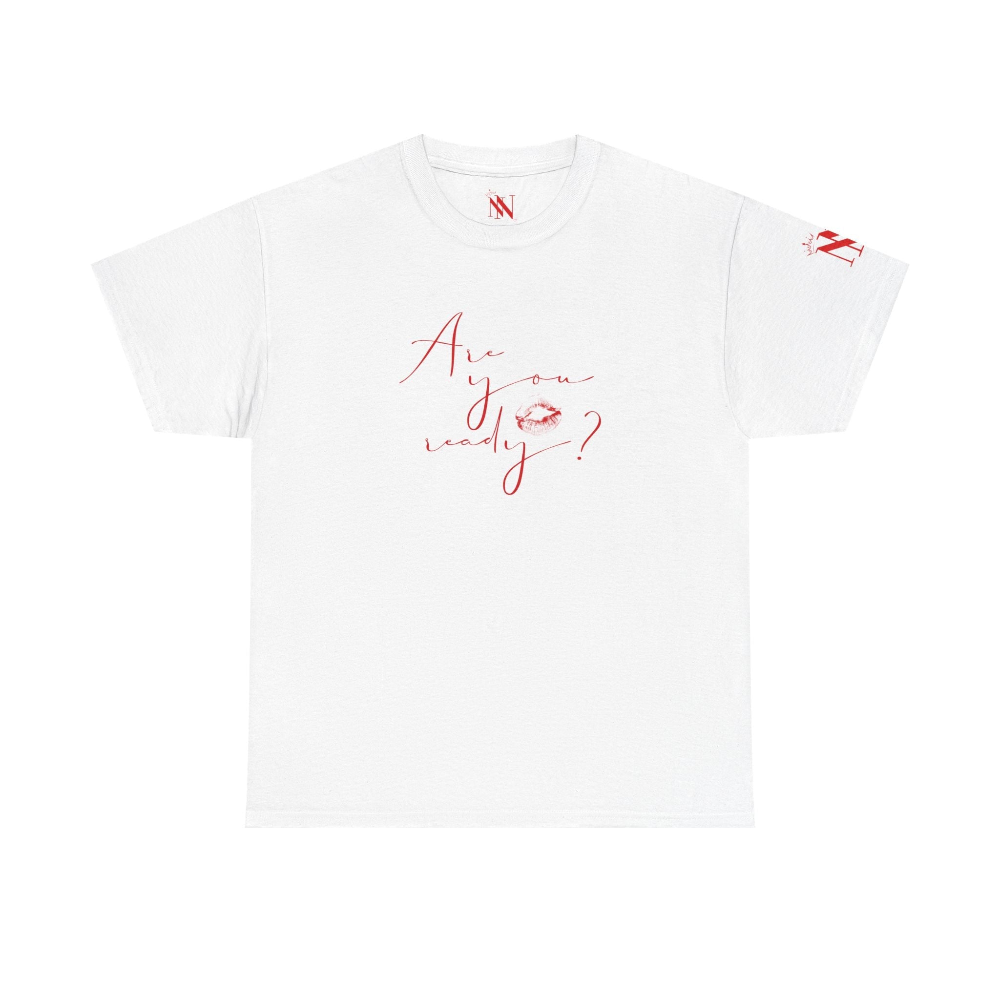 Are You Ready? Kiss Mark | Mix & Match Cotton Unisex Fun-Flirty Lovers’ T-Shirts