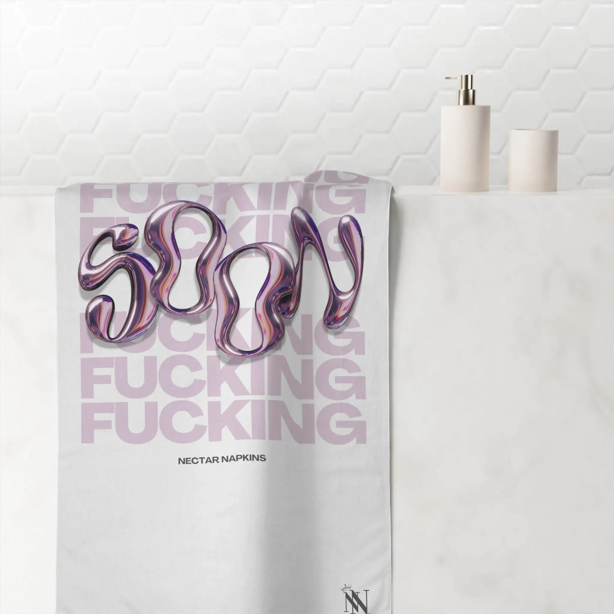 Get Ready Fucking Soon | Mix & Match XL Fun-Flirty Lovers’ Towels