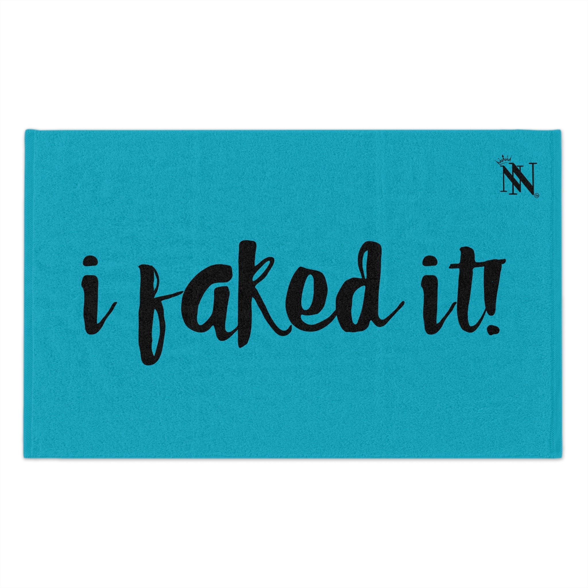 I Faked It! Teal | Mix & Match Soft Fun-Flirty Lovers’ Towels