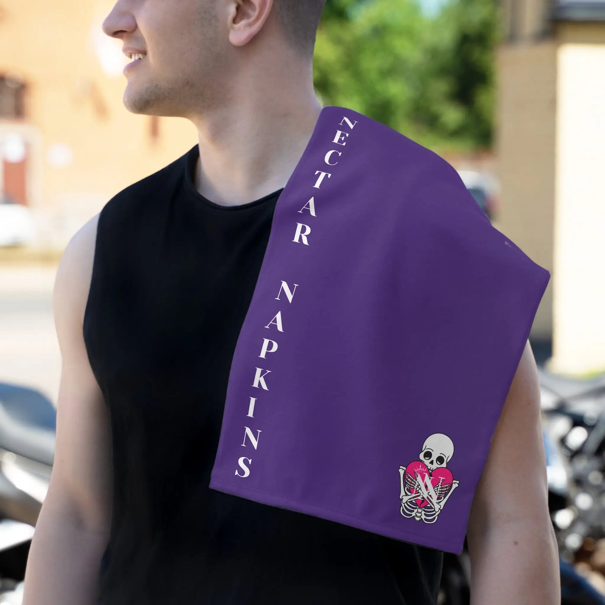 Nectar Napkins Brand Purple Sex Towel
