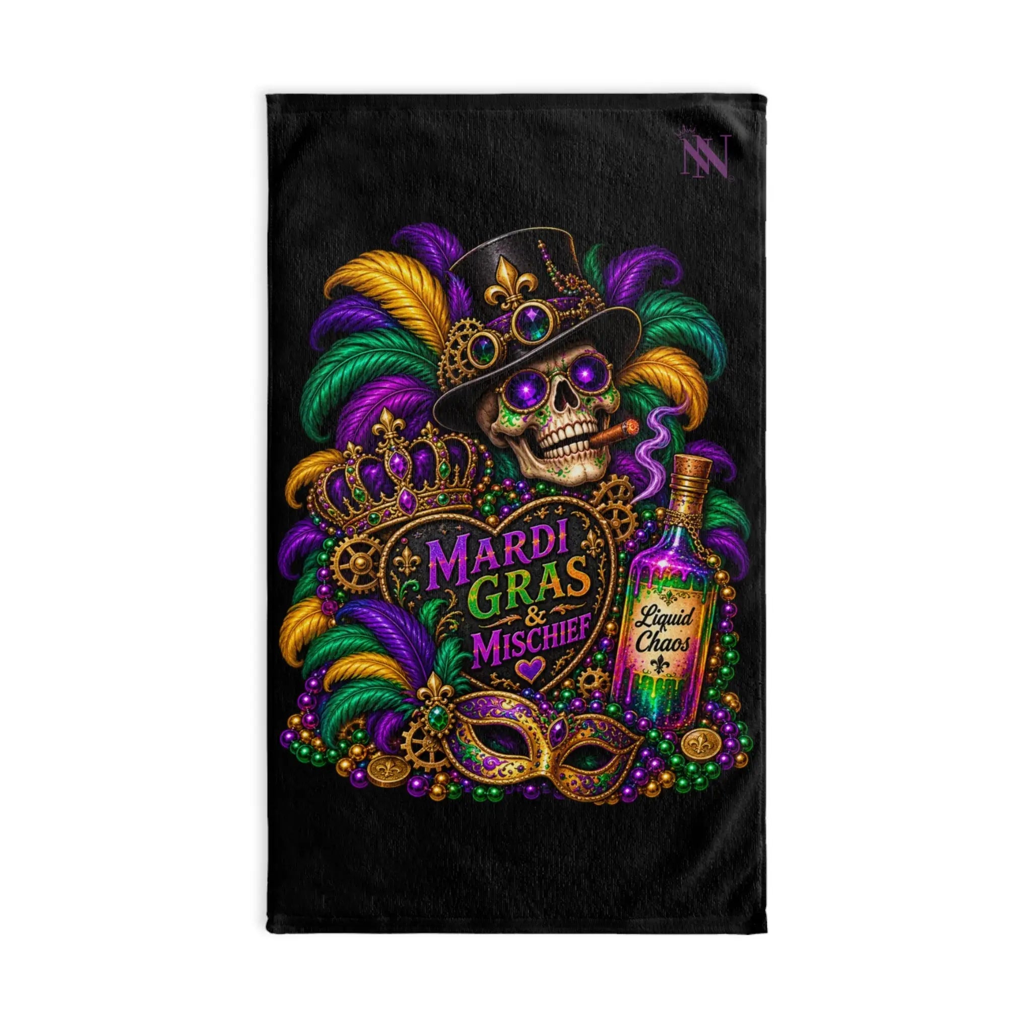 Mardi Gras & Mischief Skull Classic Sex Towel