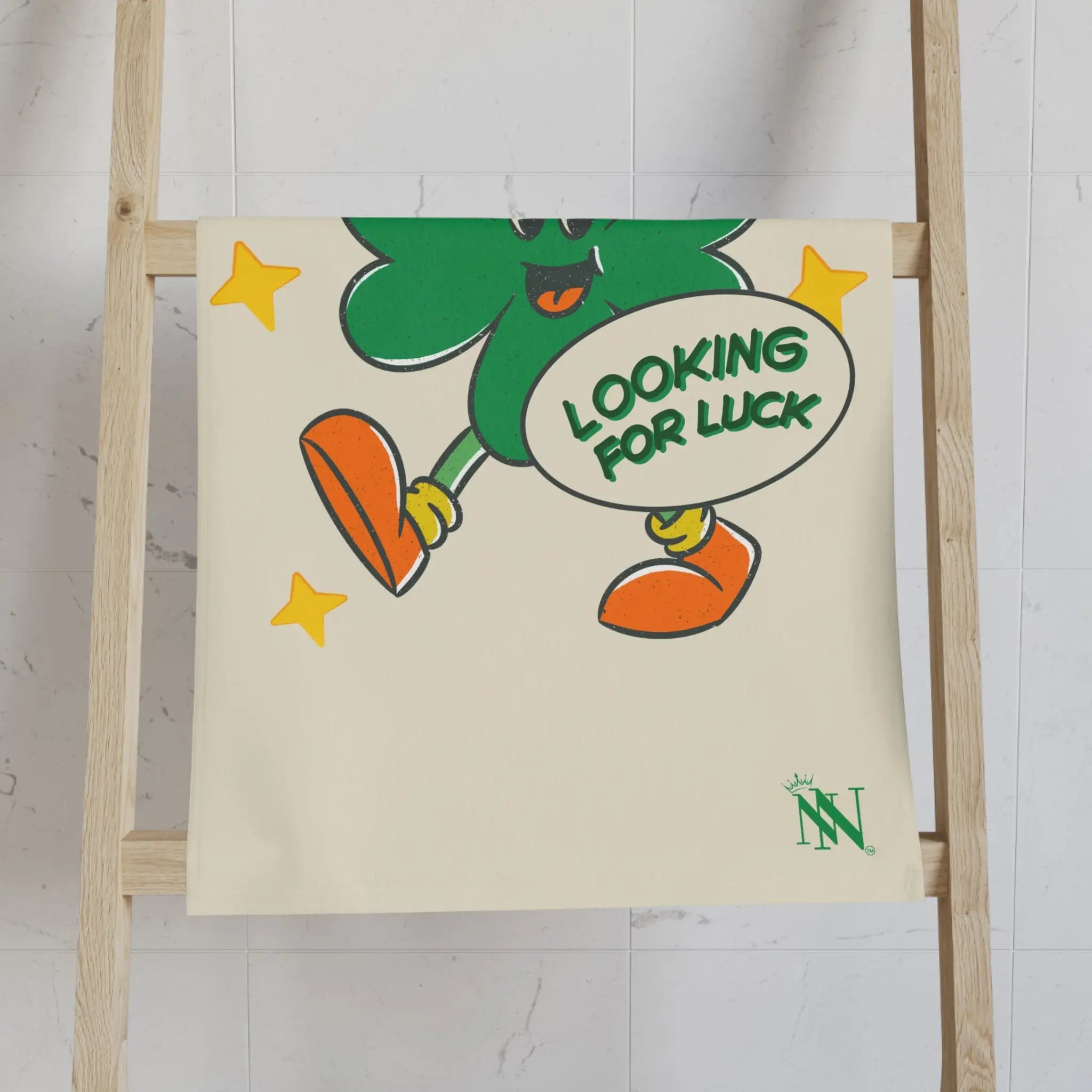Looking for Luck Shamrock St. Patrick’s Day | Mix & Match Classic Fun-Flirty Lovers’ Towels