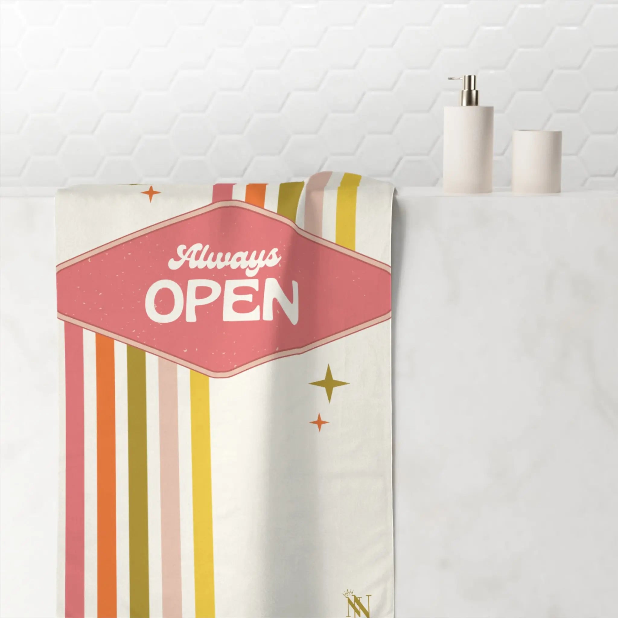 Always Open Retro Extra Large Towel