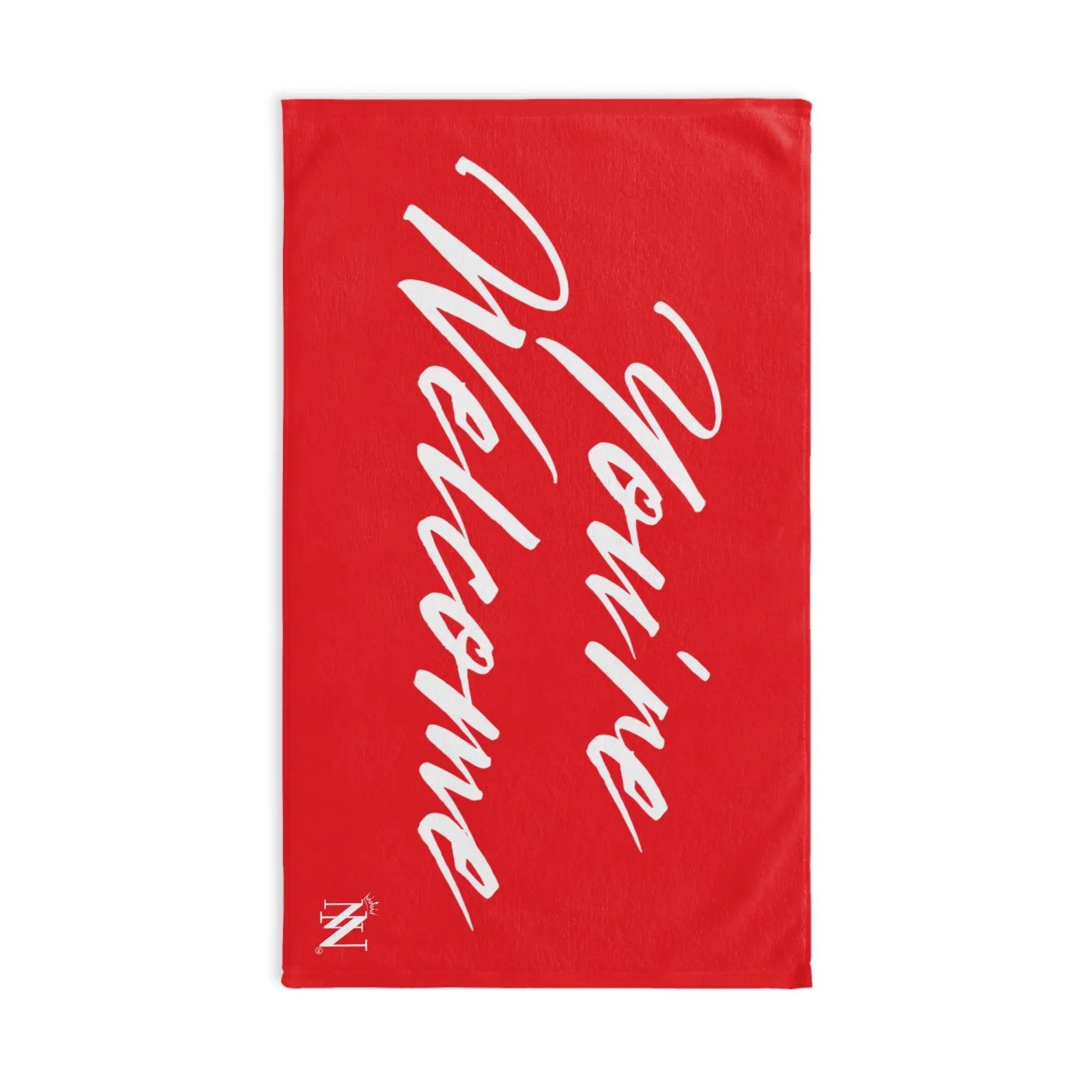 Simply Youâre Welcome Bright Red Cum Towel