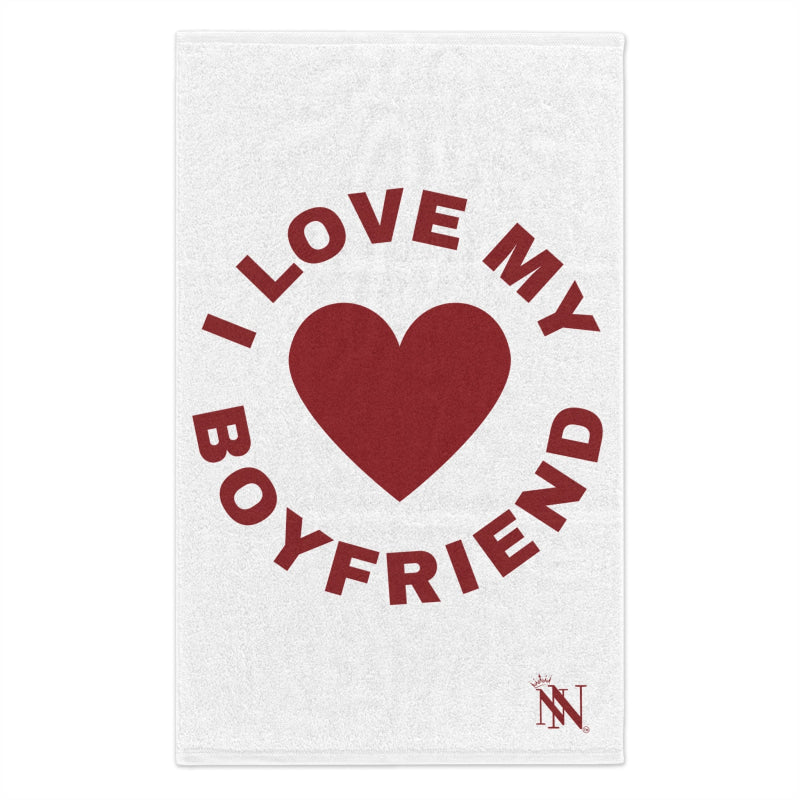 I Love My Boyfriend Heart | Mix & Match Soft Fun-Flirty Lovers’ Towels