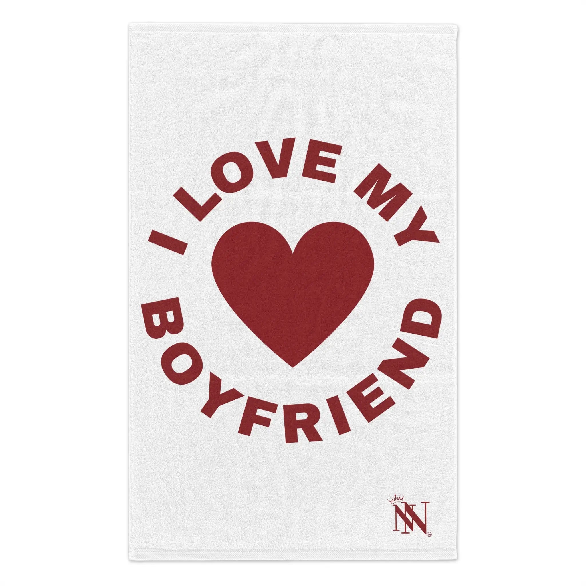I Love My Boyfriend Heart | Mix & Match Soft Fun-Flirty Lovers’ Towels