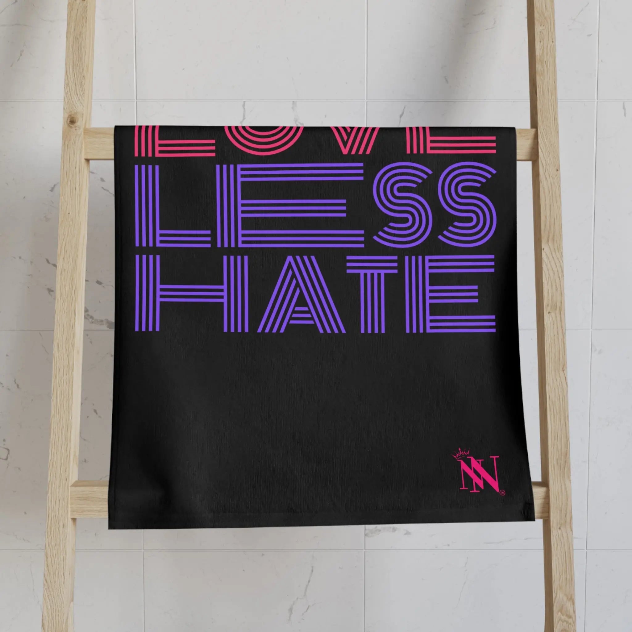 More Love Less Hate Cum Towel