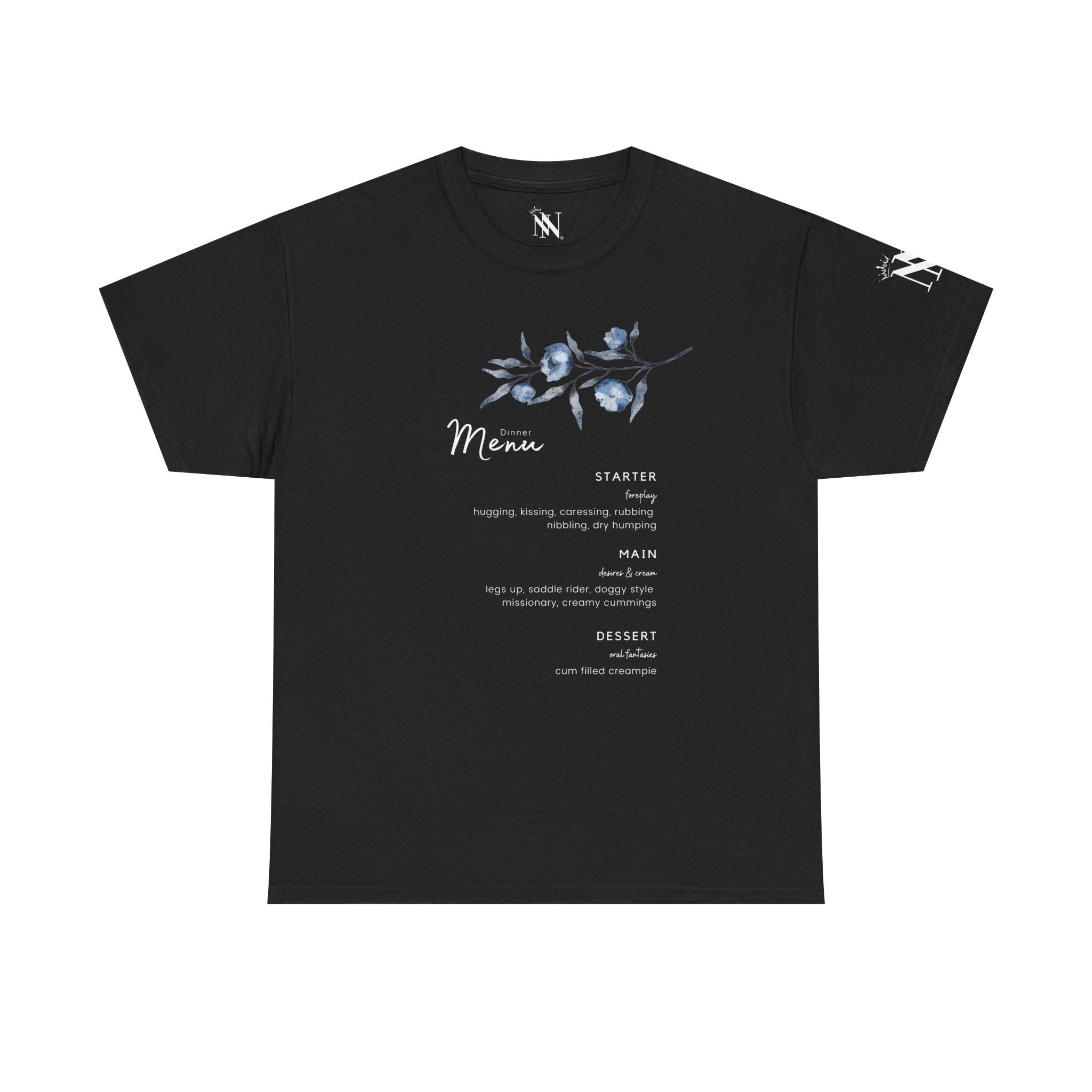 Dinner Menu | Mix & Match 100% Cotton Unisex Fun-Flirty Lovers’ Tees