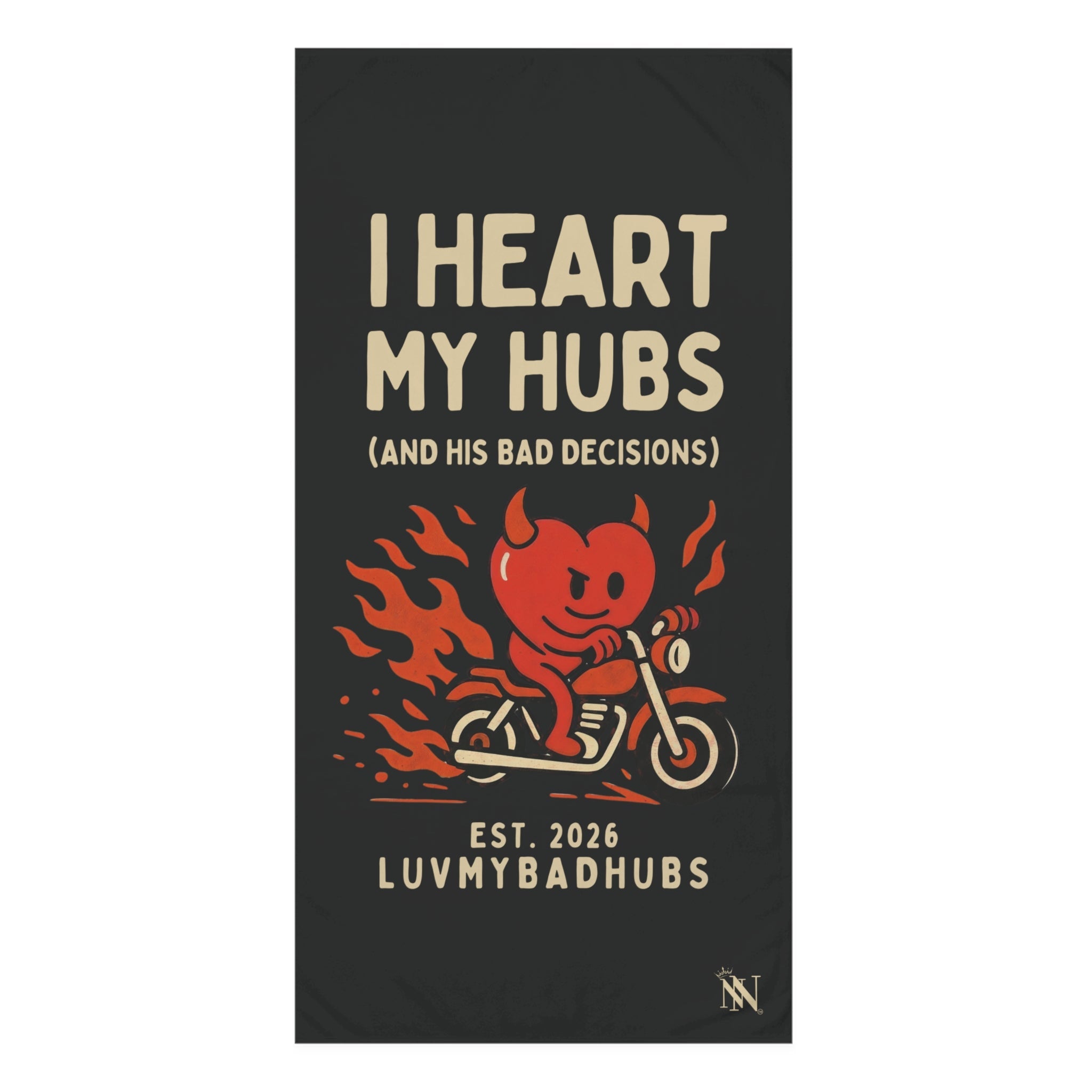 I Heart My Hubs | Mix & Match XL Fun-Flirty Lovers’ Towels
