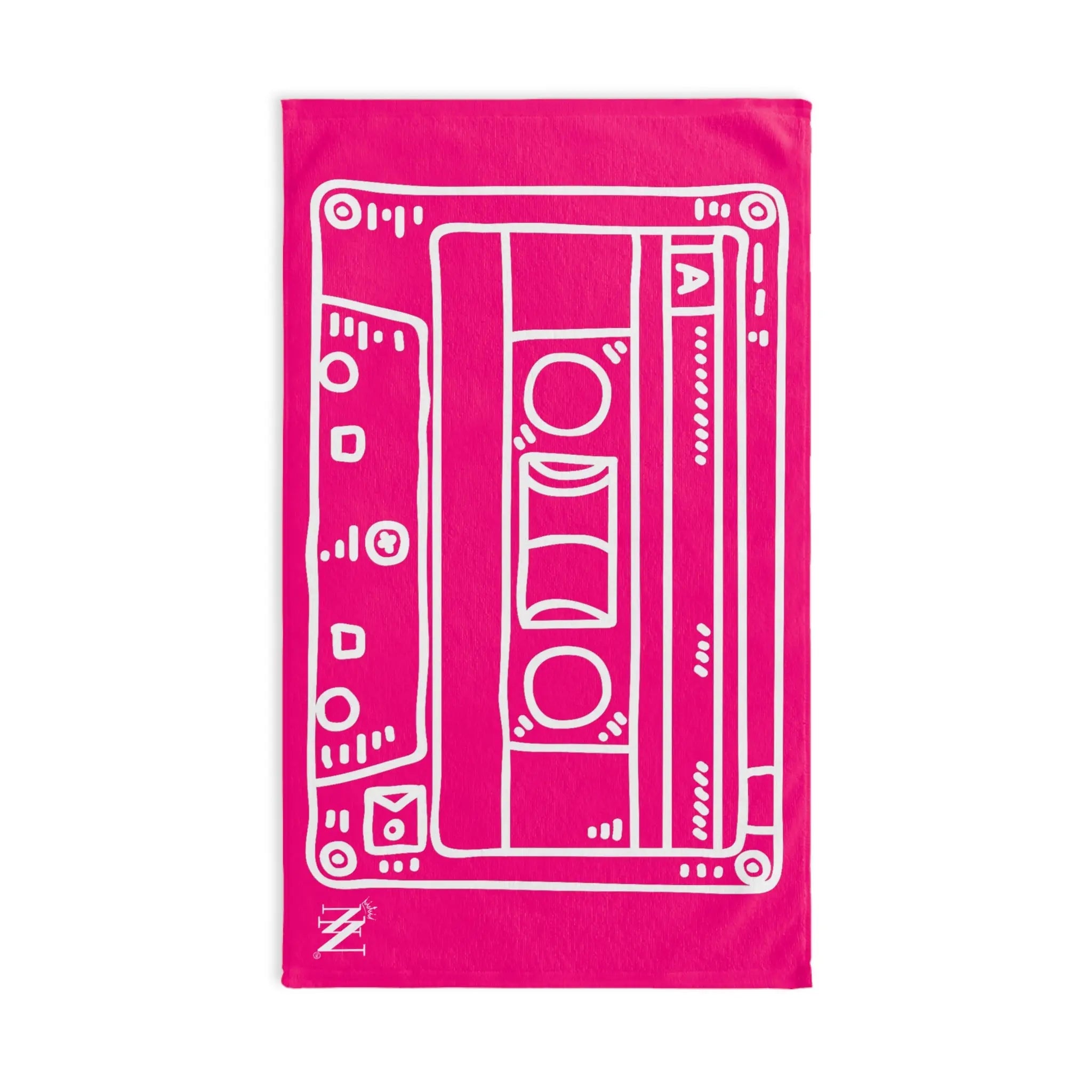 Old School Cassette Tape Signature Pink | Mix & Match Original Fun-Flirty Lovers’ Towels