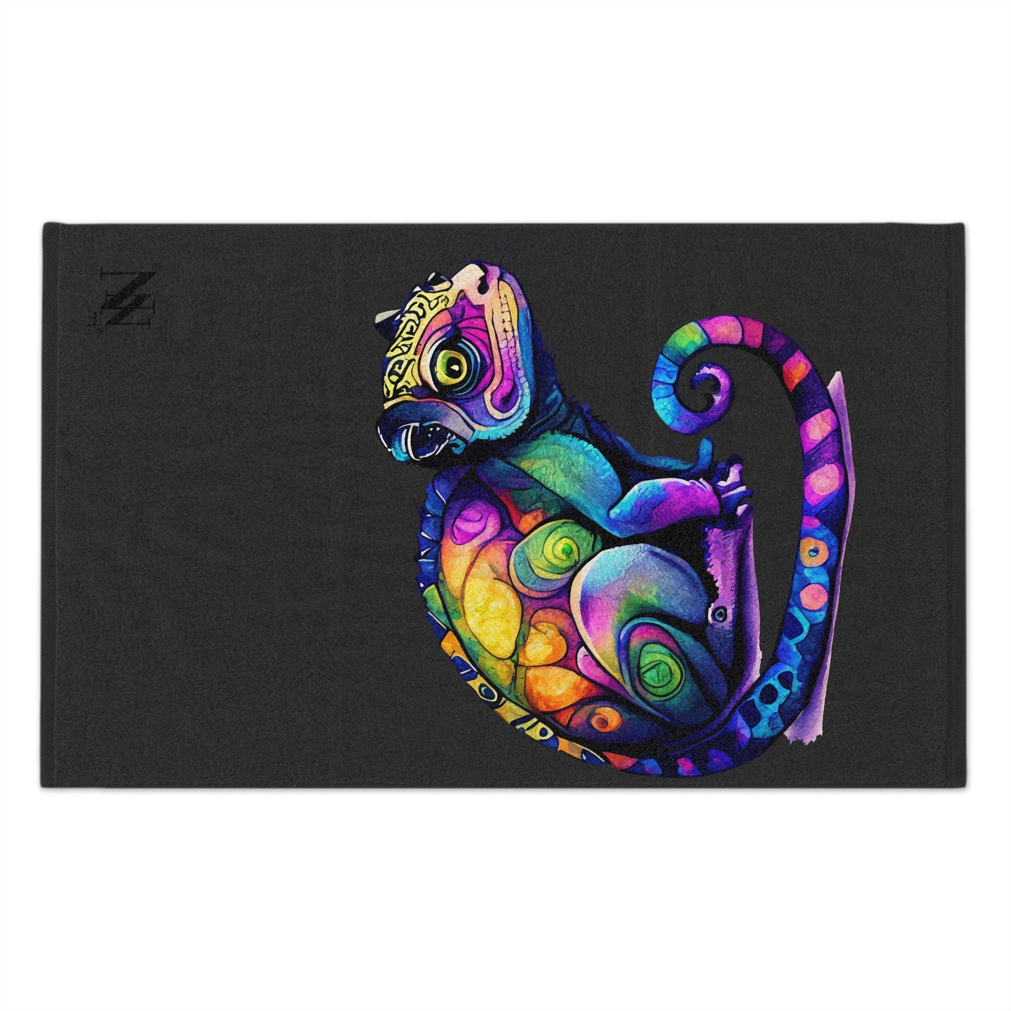 Colorful Love Chameleon Dark Grey | Mix & Match Soft Fun-Flirty Lovers’ Towels