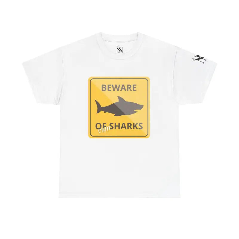 Beware of Cum Shark | Mix & Match 100% Cotton Unisex Fun-Flirty Lovers’ Tees
