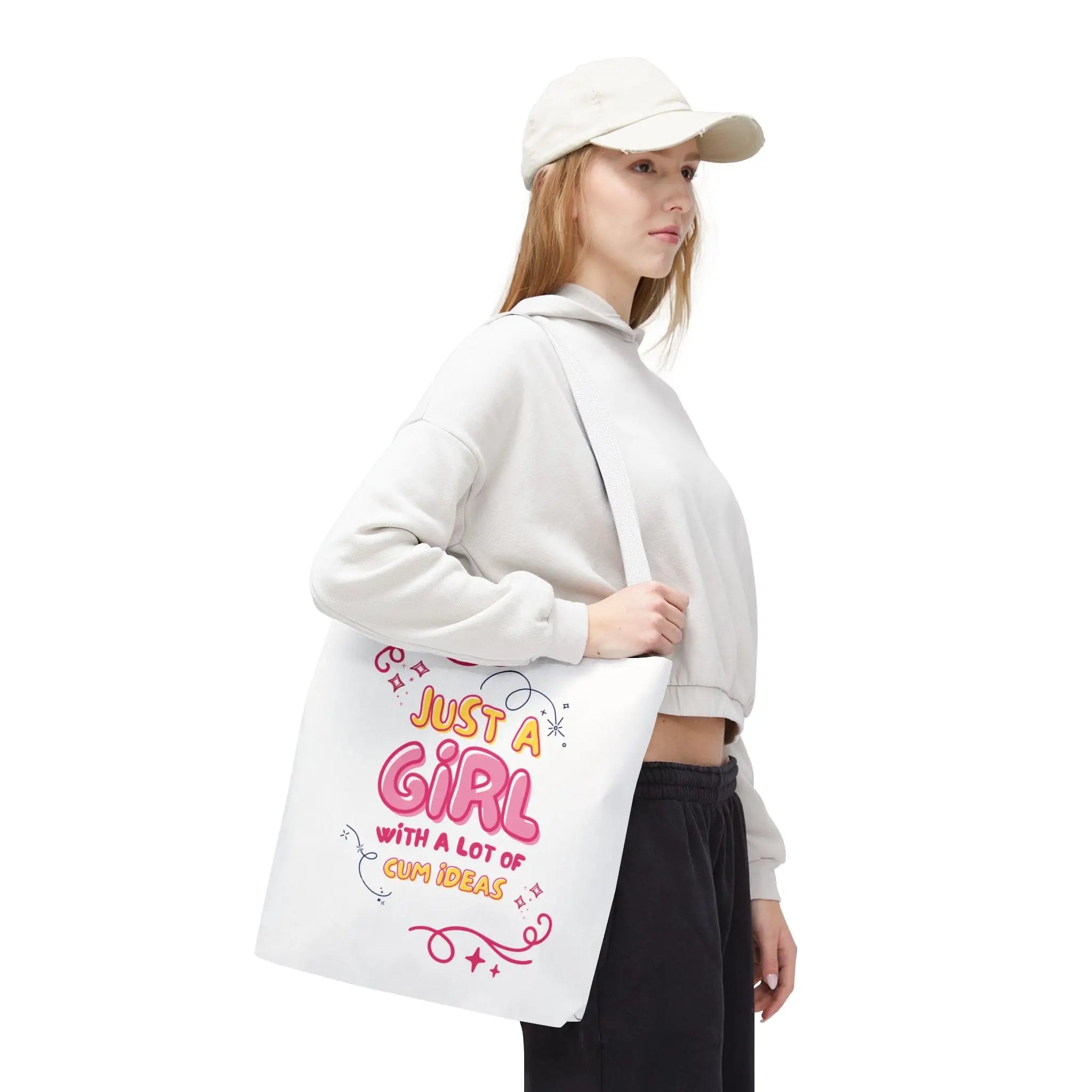Just a Girl Cum Ideas Tote Bag
