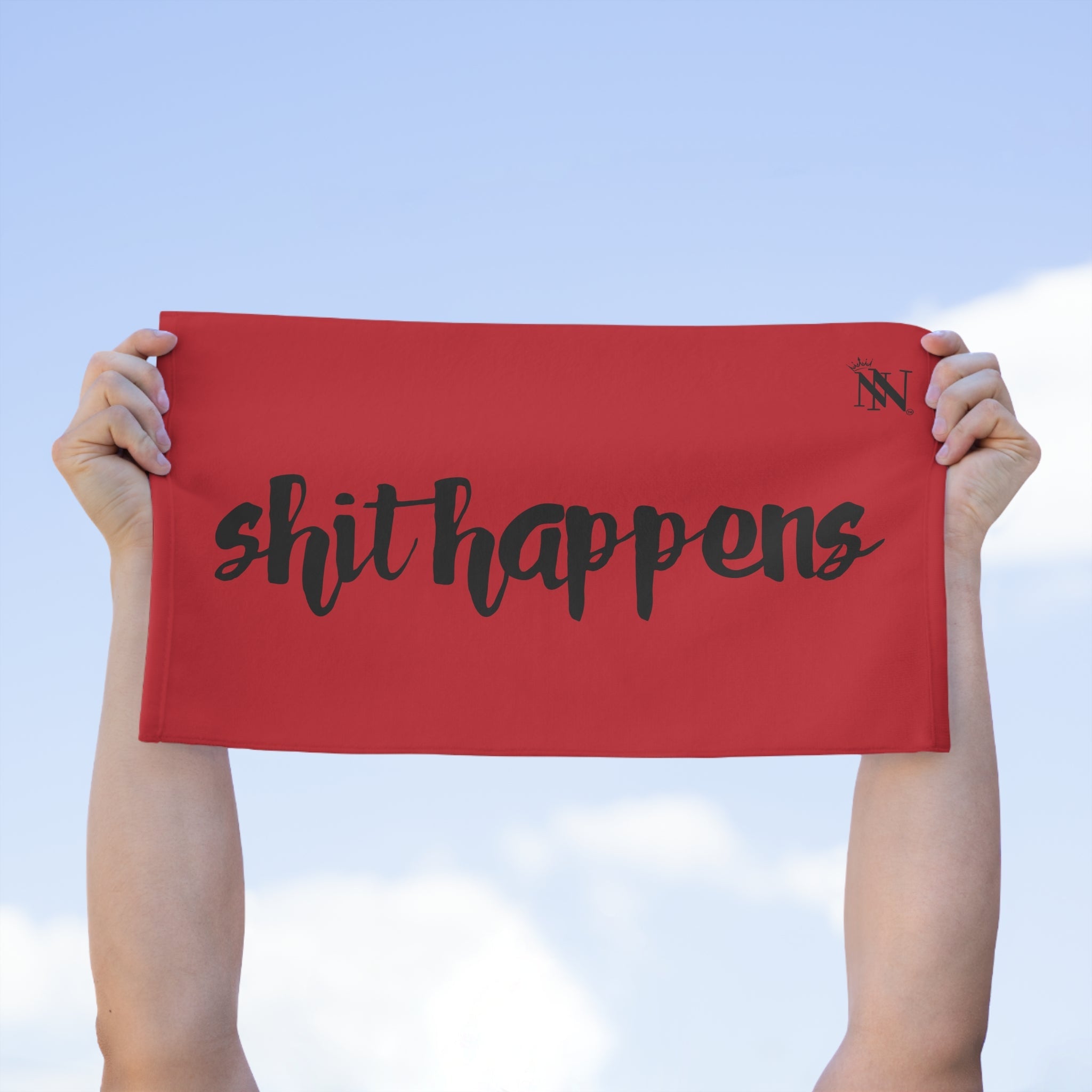 Shit Happens Red | Mix & Match Soft Fun-Flirty Lovers’ Towels