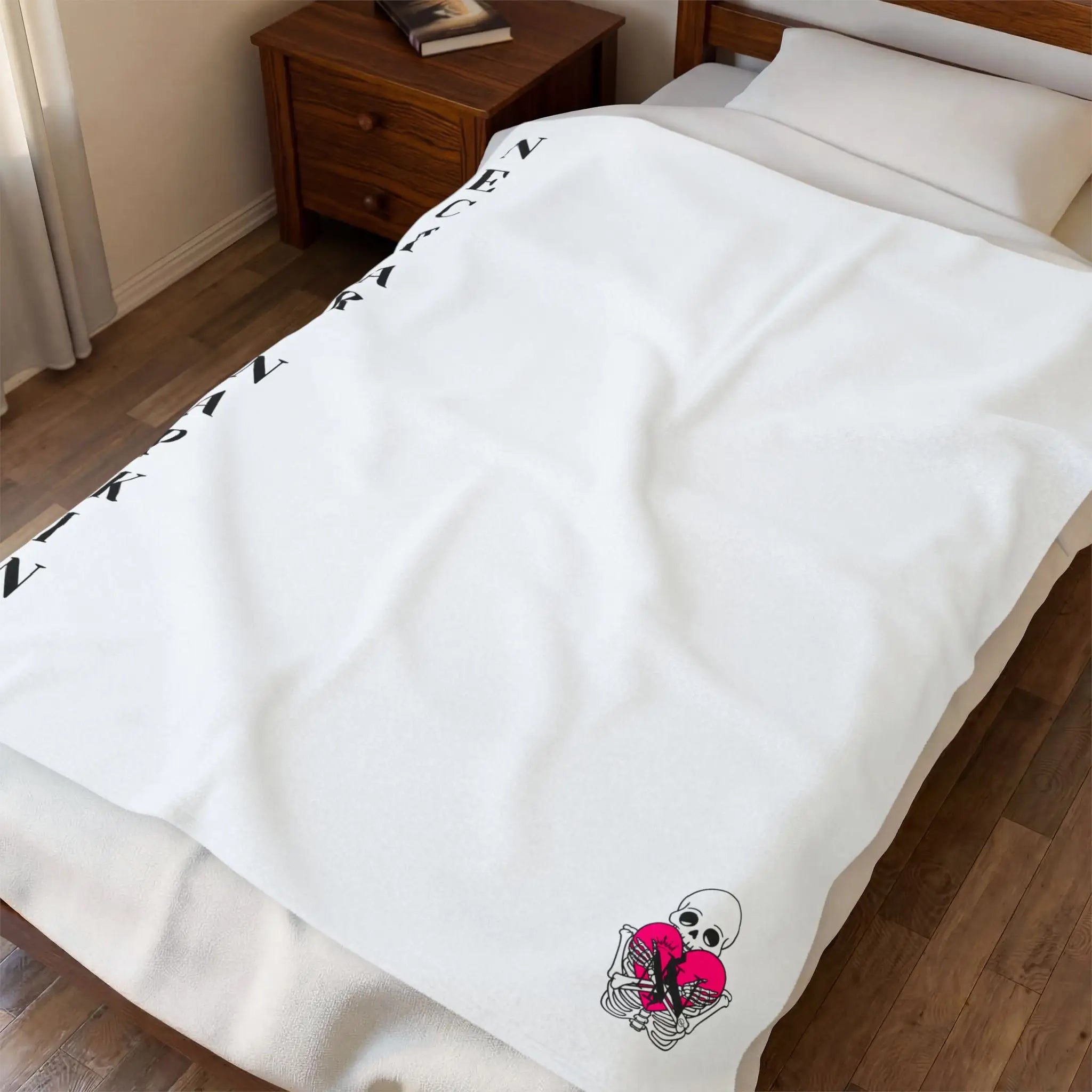 Nectar Napkins Brand White Love Blanket