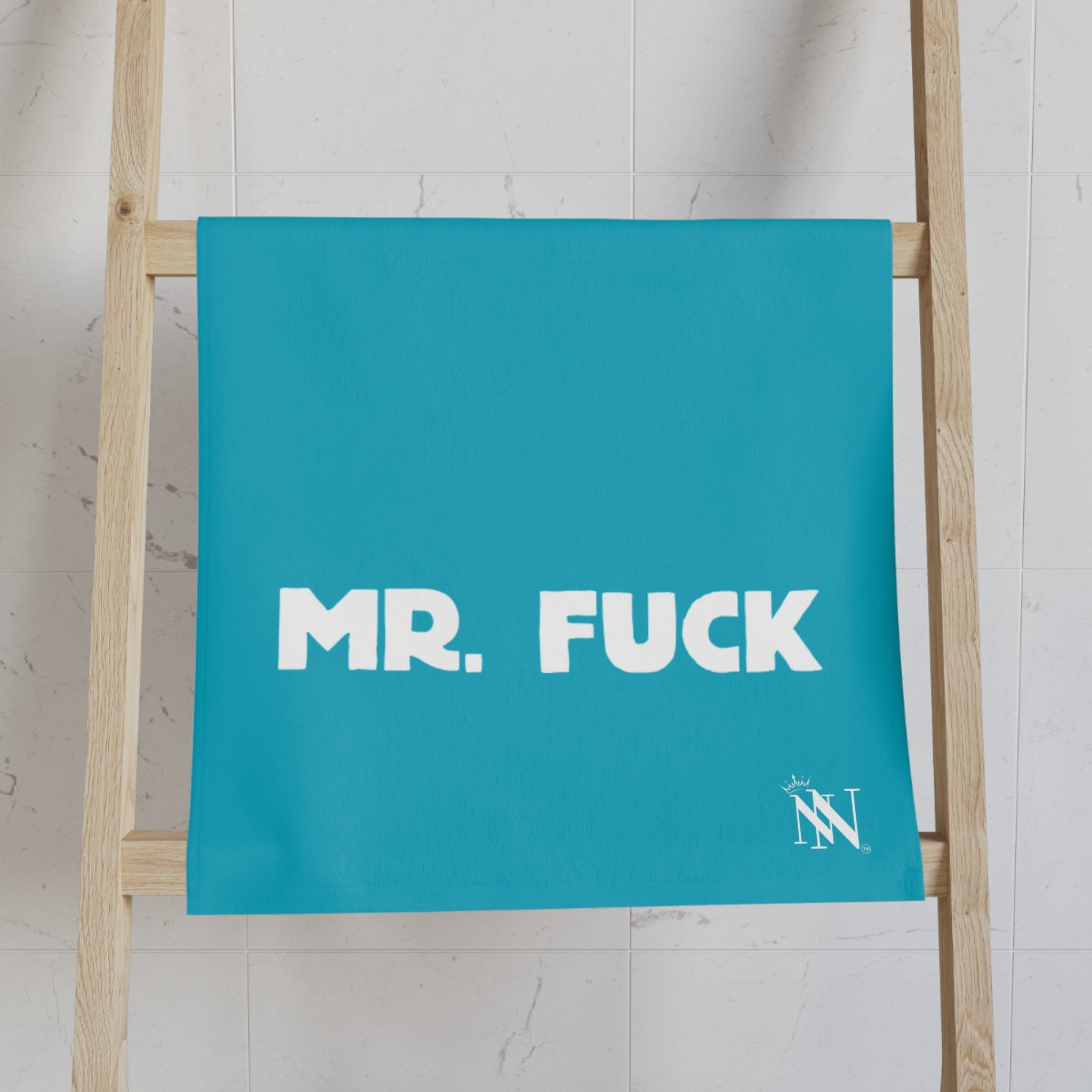 Mr. Mrs. Fuck Shareable Sides Teal Cum Towel