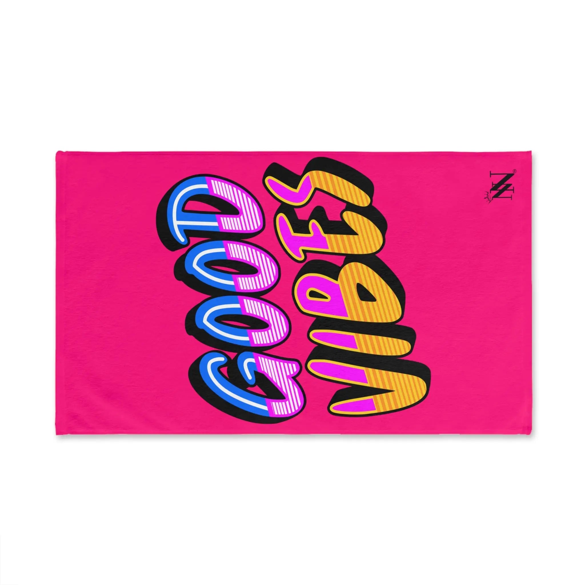 Neon Rainbow Good Vibes Signature Pink | Mix & Match Classic Fun-Flirty Lovers’ Towels