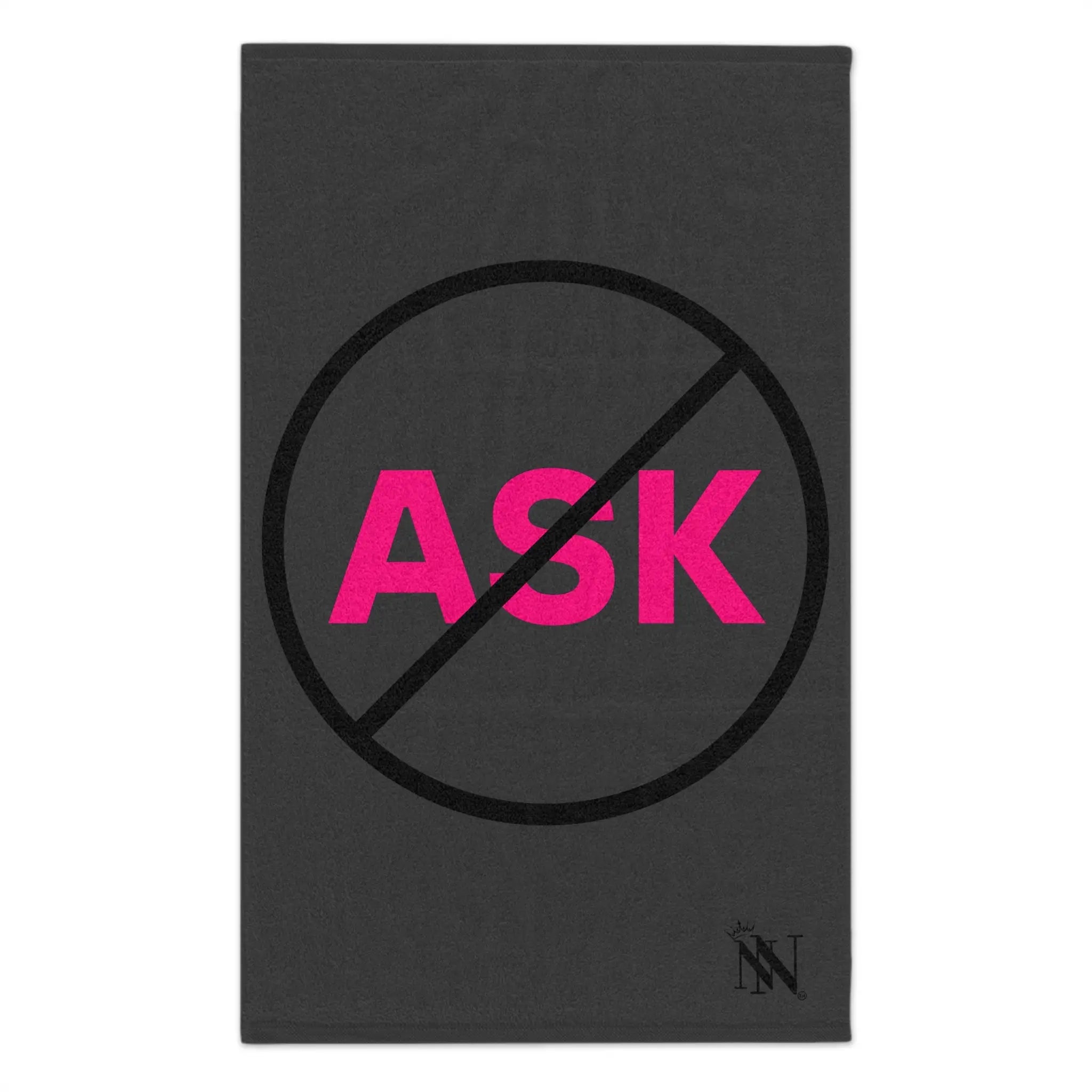 Don’t Ask Dark Grey | Mix & Match Soft Fun-Flirty Lovers’ Towels