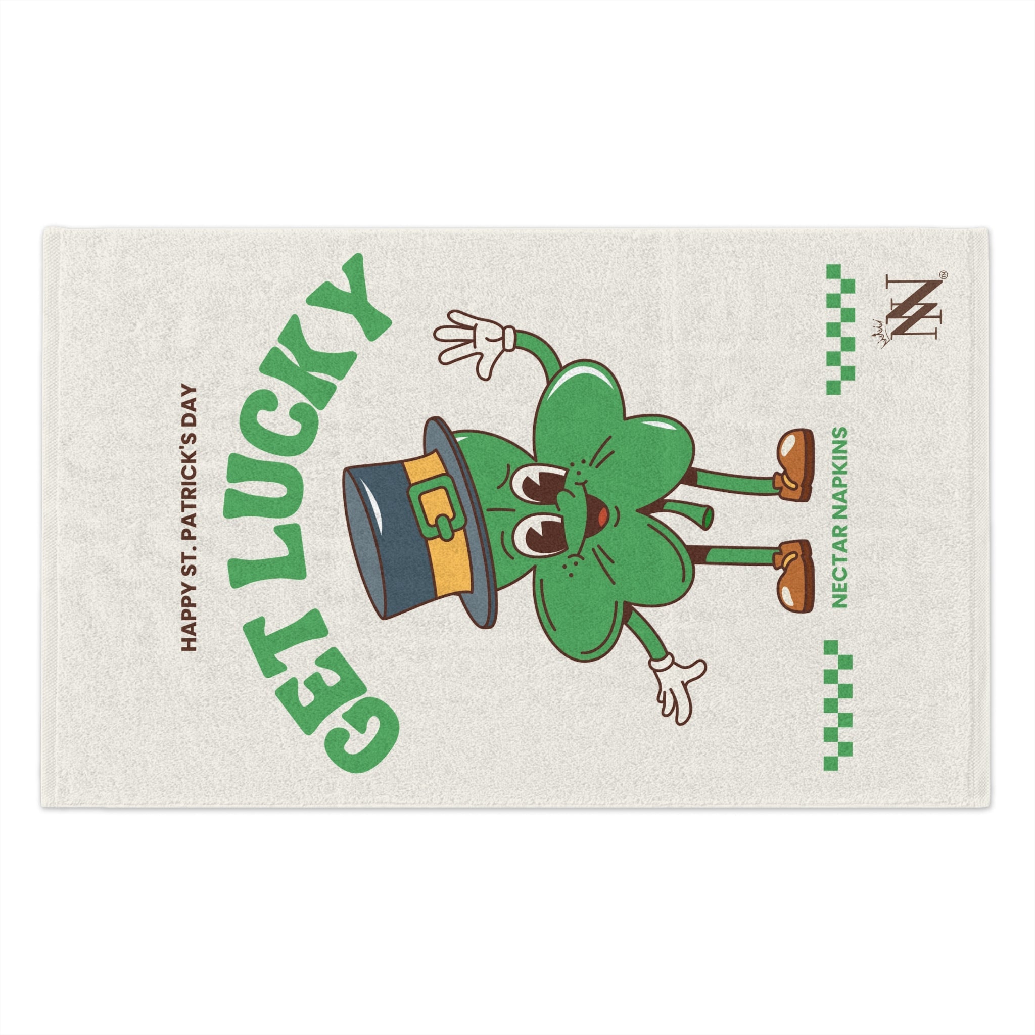 Get Lucky Shamrock St. Patrickâs Day | Mix & Match Soft Fun-Flirty Loversâ Towels