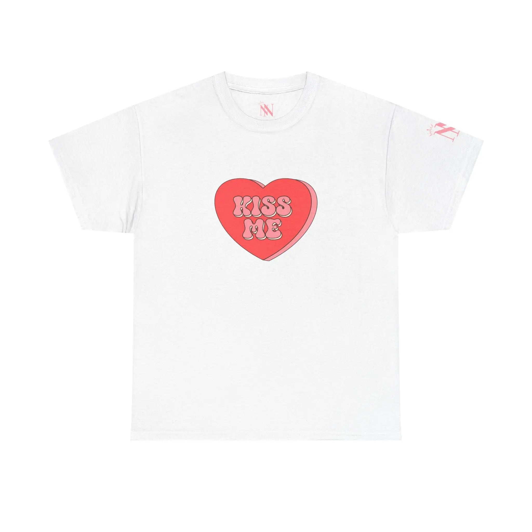 Kiss Me Candy Heart | Mix & Match 100% Cotton Unisex Fun-Flirty Lovers’ Tees