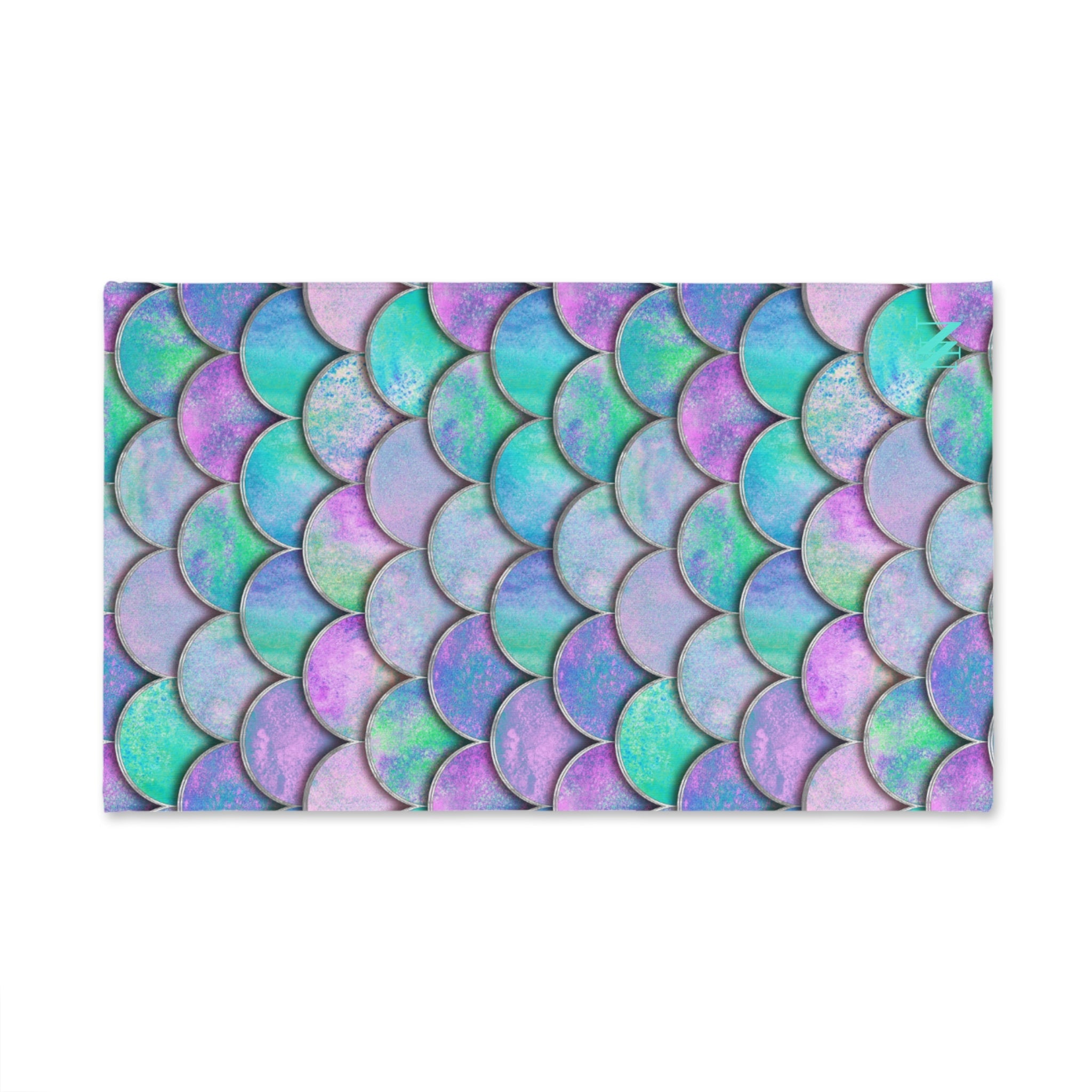 Giant Mermaid Scales Blue Sparkle Cum Towel