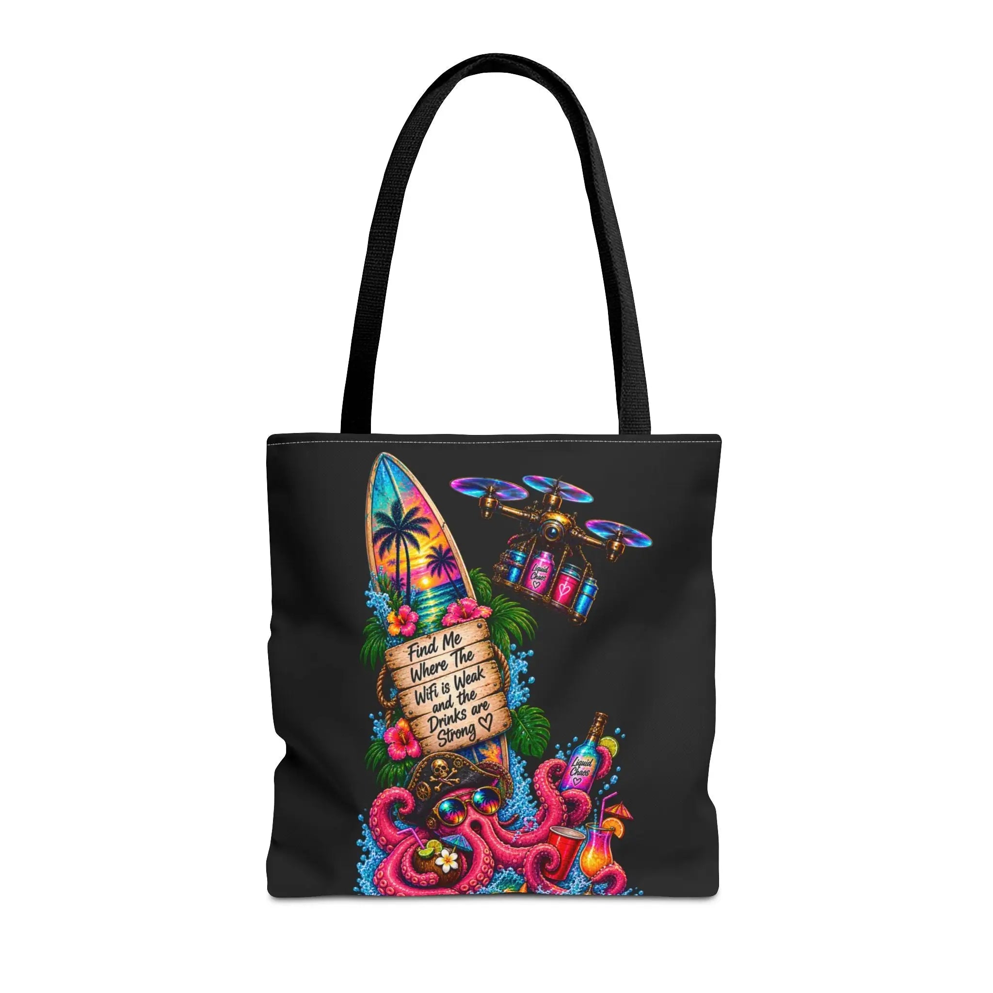 Liquid Chaos Spring Break Tote Bag