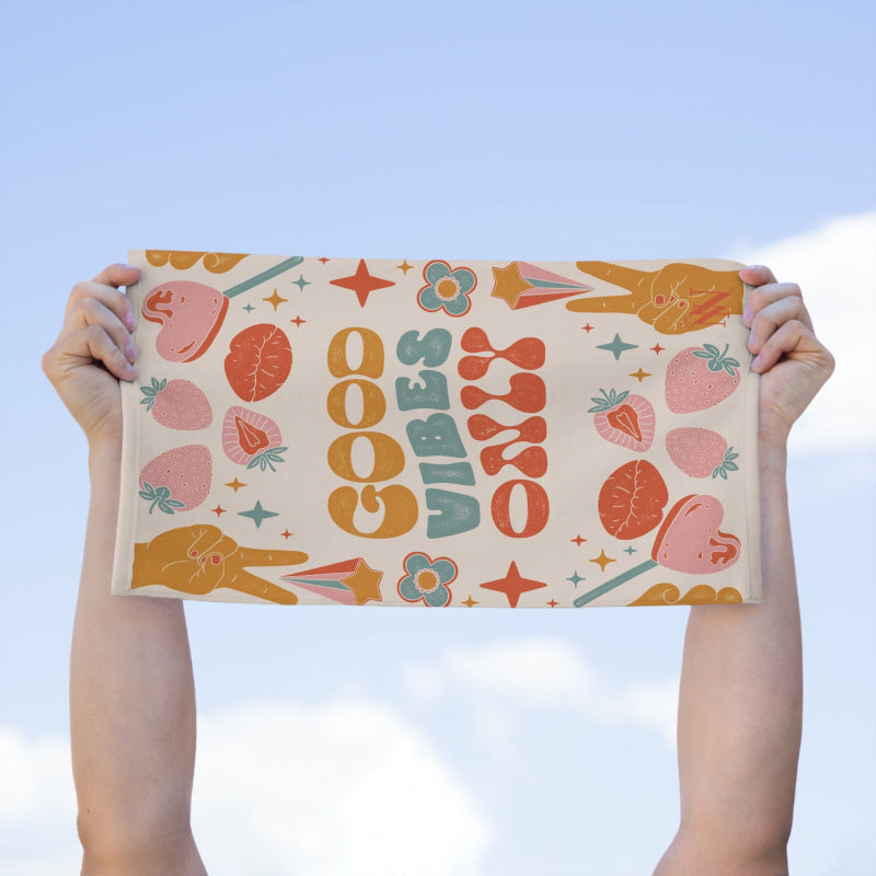 Vintage Boho Good Vibes Only | Mix & Match Soft Fun-Flirty Lovers’ Towels