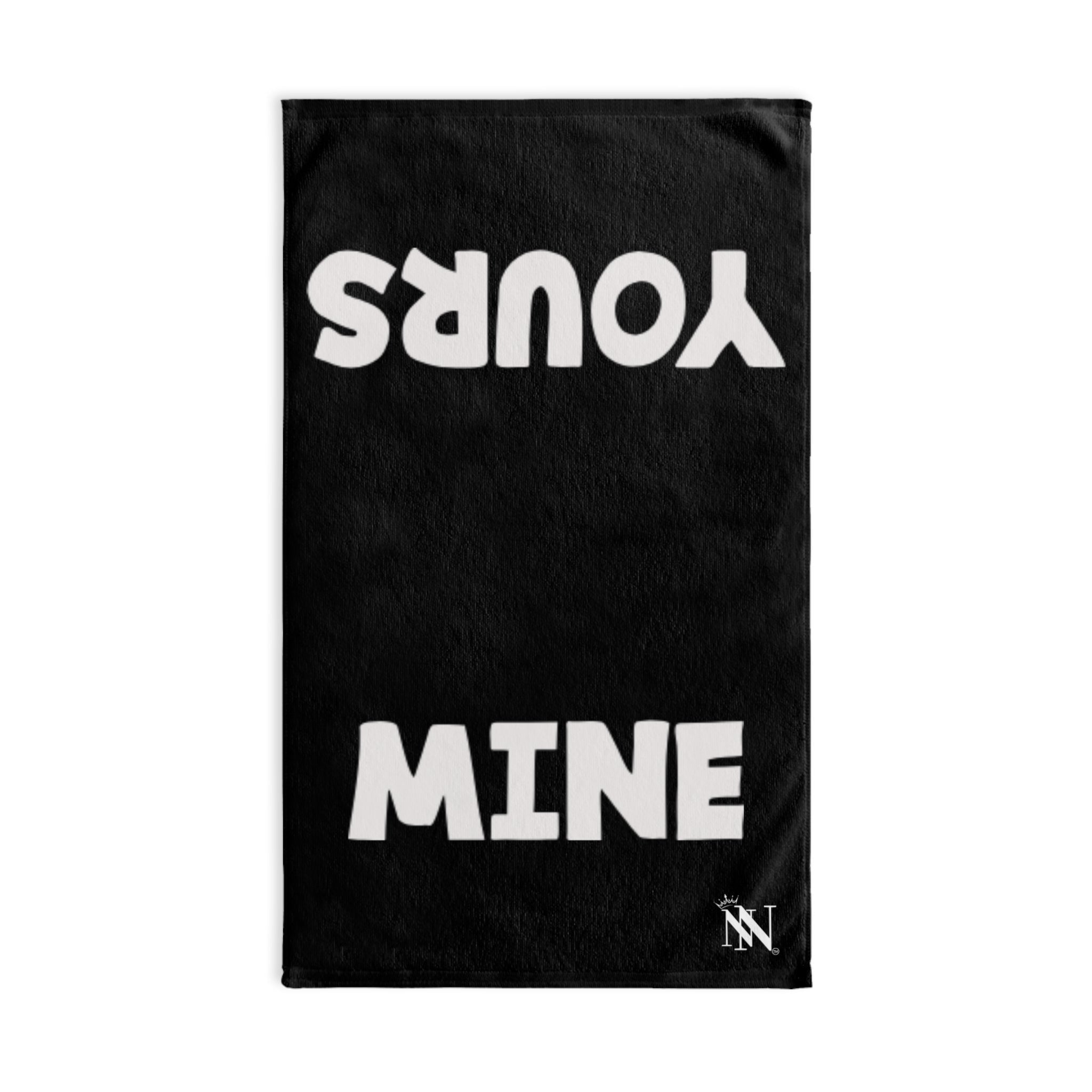Yours Mine Shareable Black | Mix & Match Classic Fun-Flirty Lovers’ Towels
