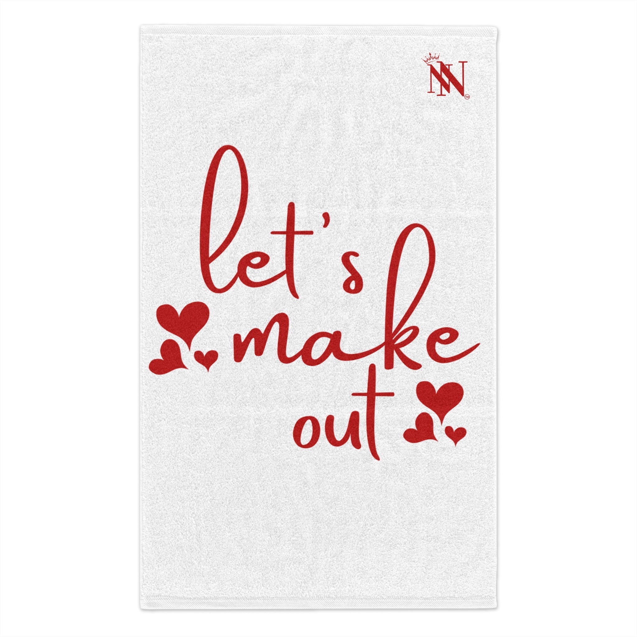Let’s Make Out Hearts Sex Towel