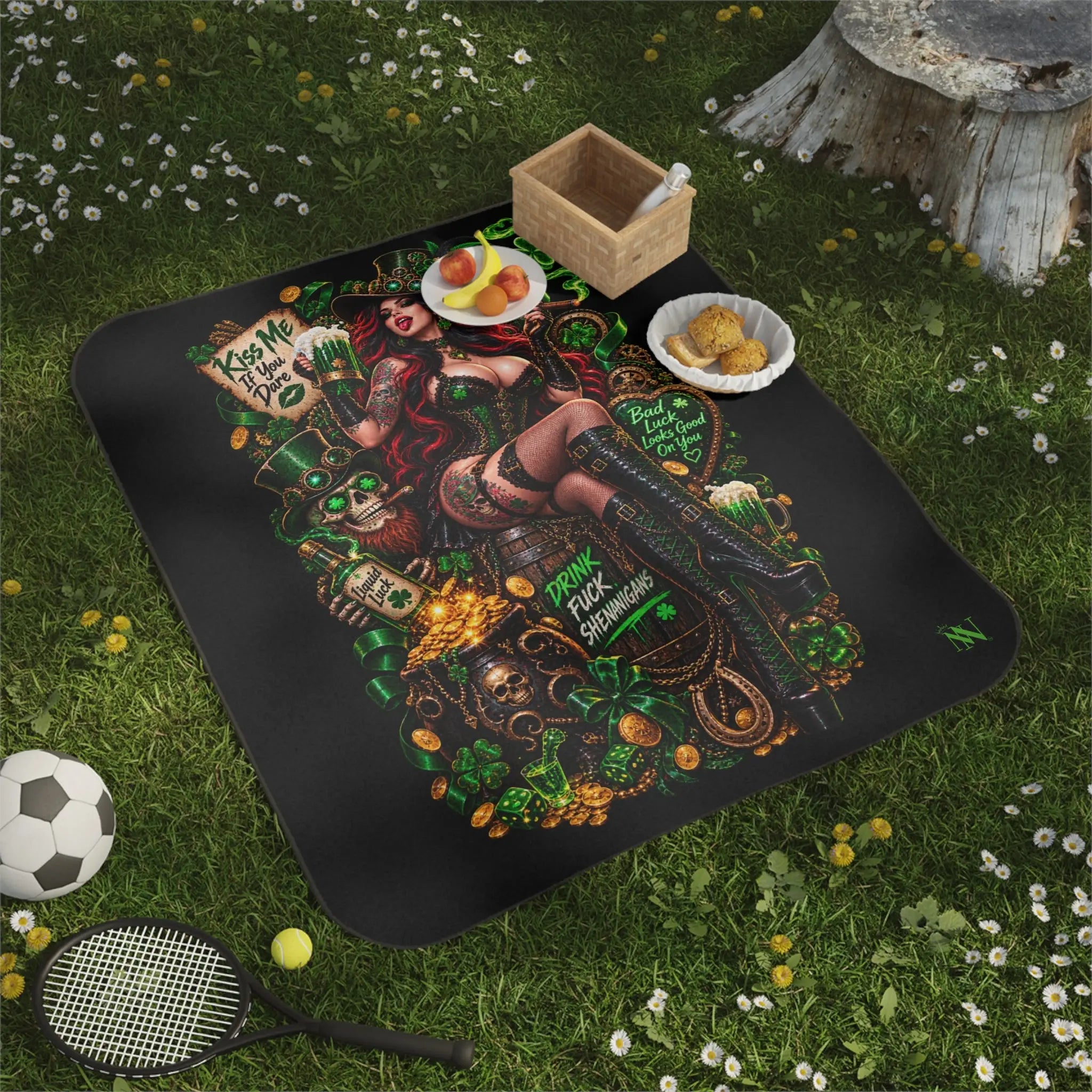 St. Patrick’s Day Wicked Fantasy Water-Resistant Sex Blanket