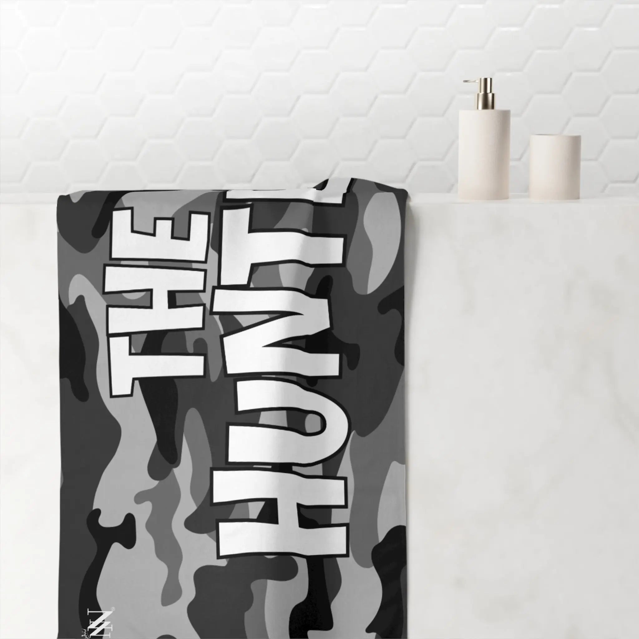 The Hunter Grey Camo Anal Towel
