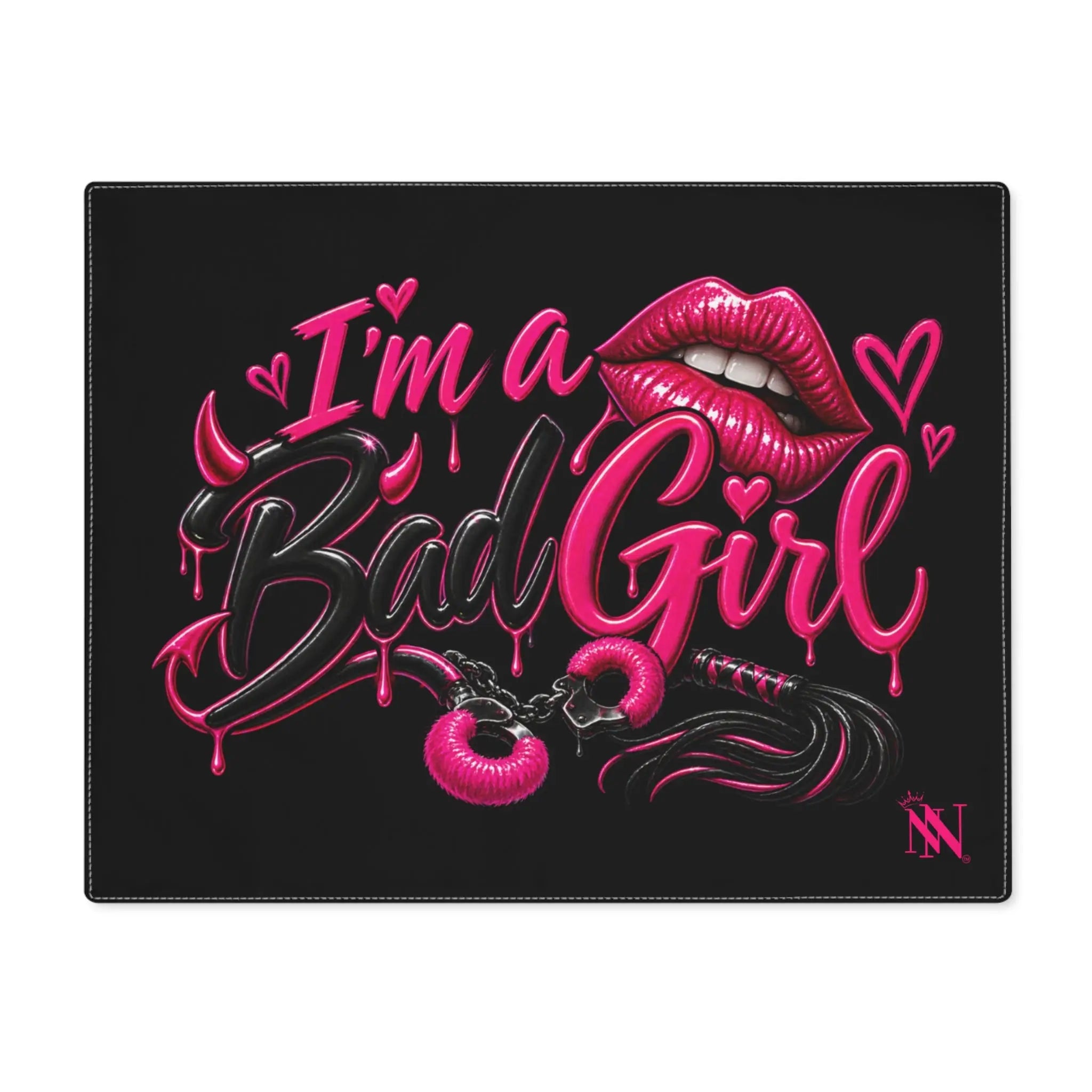 I’m a Bad Girl Sexy | Nectar Napkins Fun-Flirty Lovers’ Toy Mats