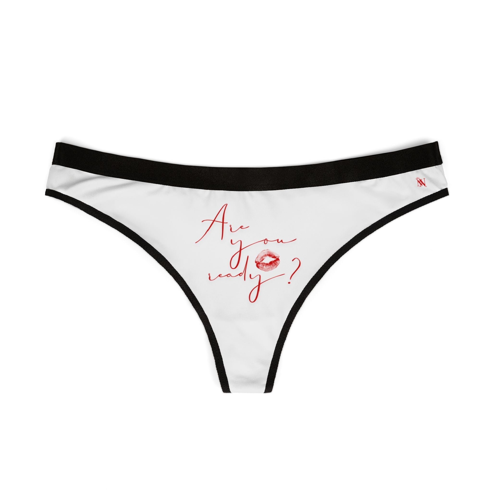 Are You Ready? Kiss Mark | Mix & Match Women’s Fun-Flirty Lovers’ Thongs